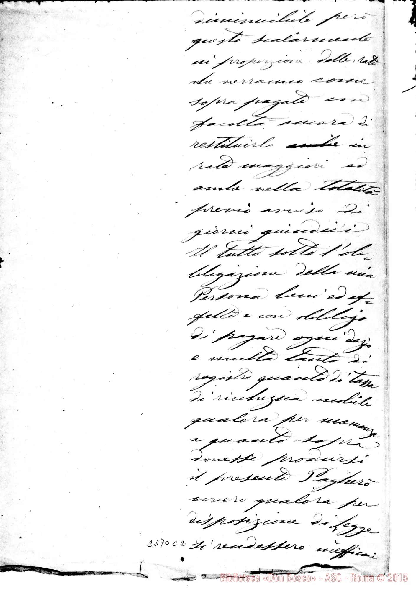 Fotogramma C 2 — Altra dichiarazione di D. Cerruti.