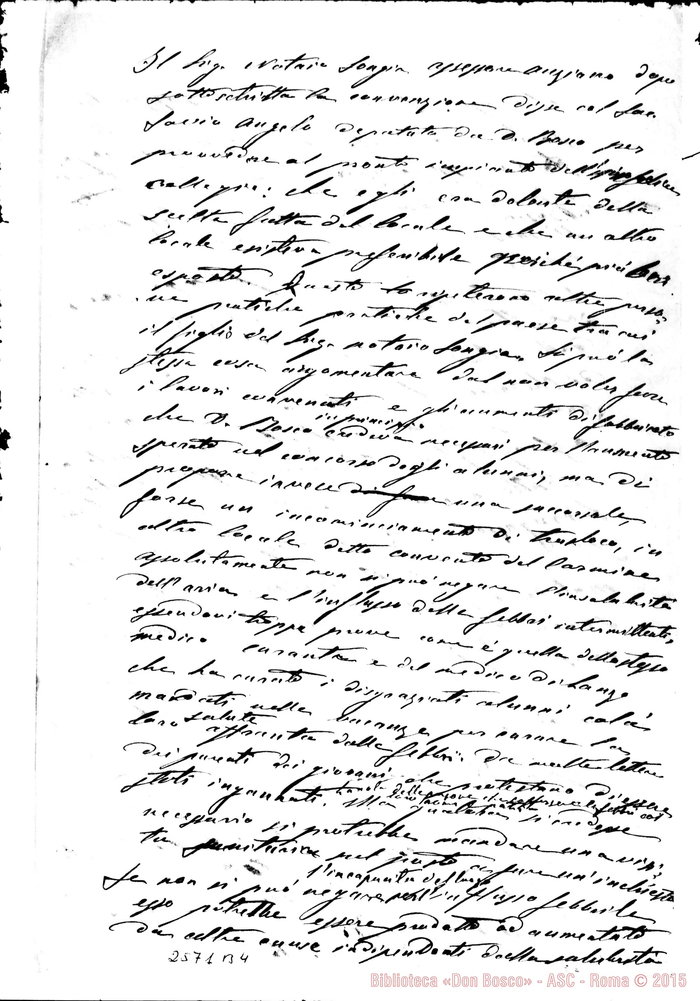 Fotogramma B 4 — Memoriale intorno al Collegio di Cherasco. Ms.
