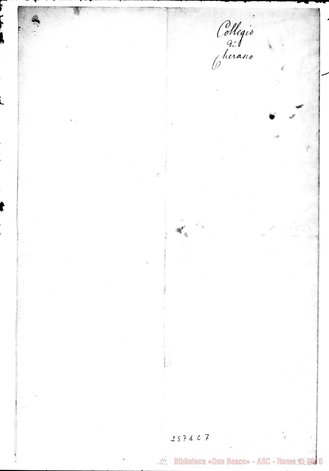 Fotogramma C 7 — Sindaco Galli - D. Bosco. Cherasco, 6-08-1869.