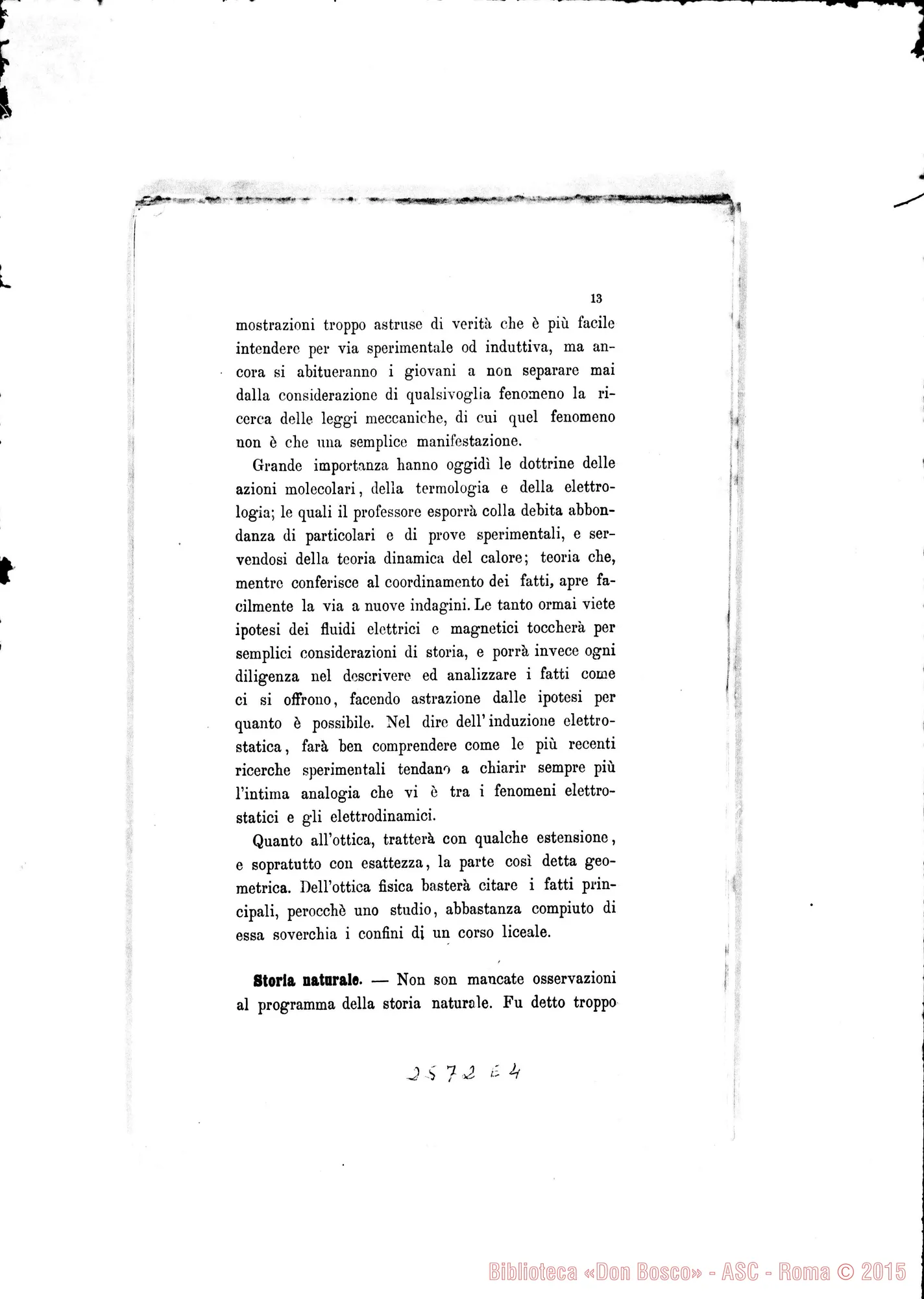 Fotogramma E 4 — Ministero Pubbl.Istruz.: Circolare. Stampato. 1-11-1870. Autogr. Rua