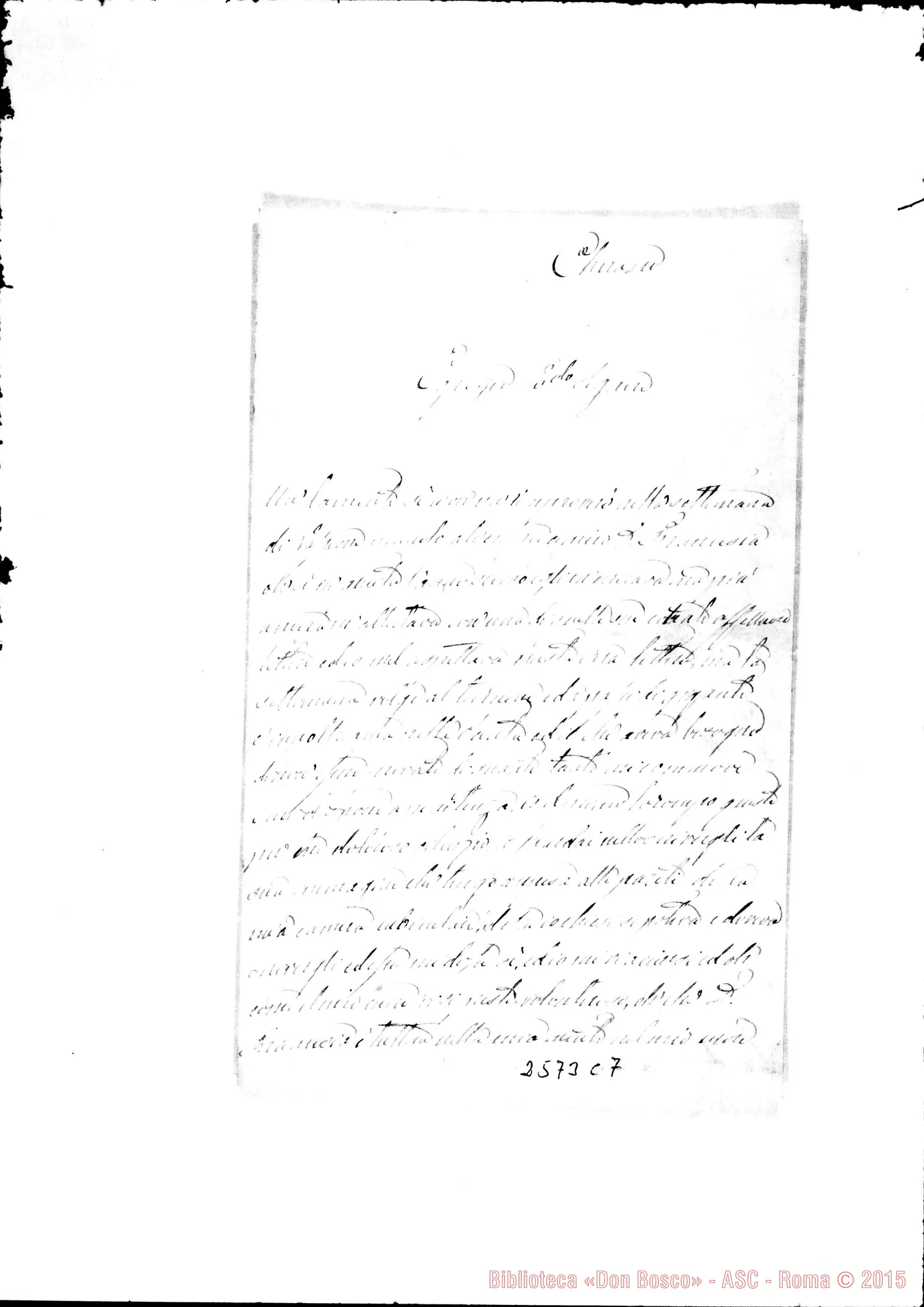Fotogramma C 7 — Scagnello Carlo - Egregio Signore. Cherasco
