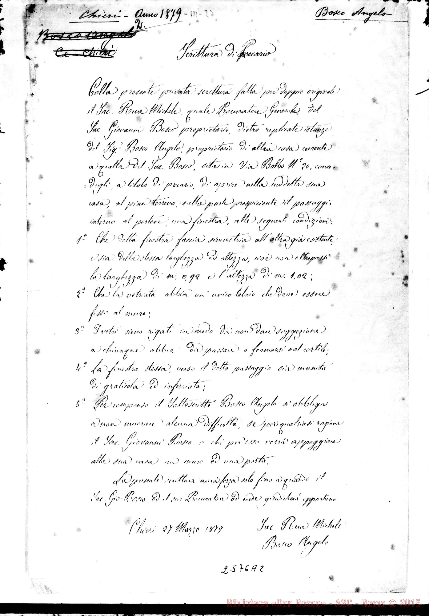 Fotogramma A 2 — Scrittura di Precario
