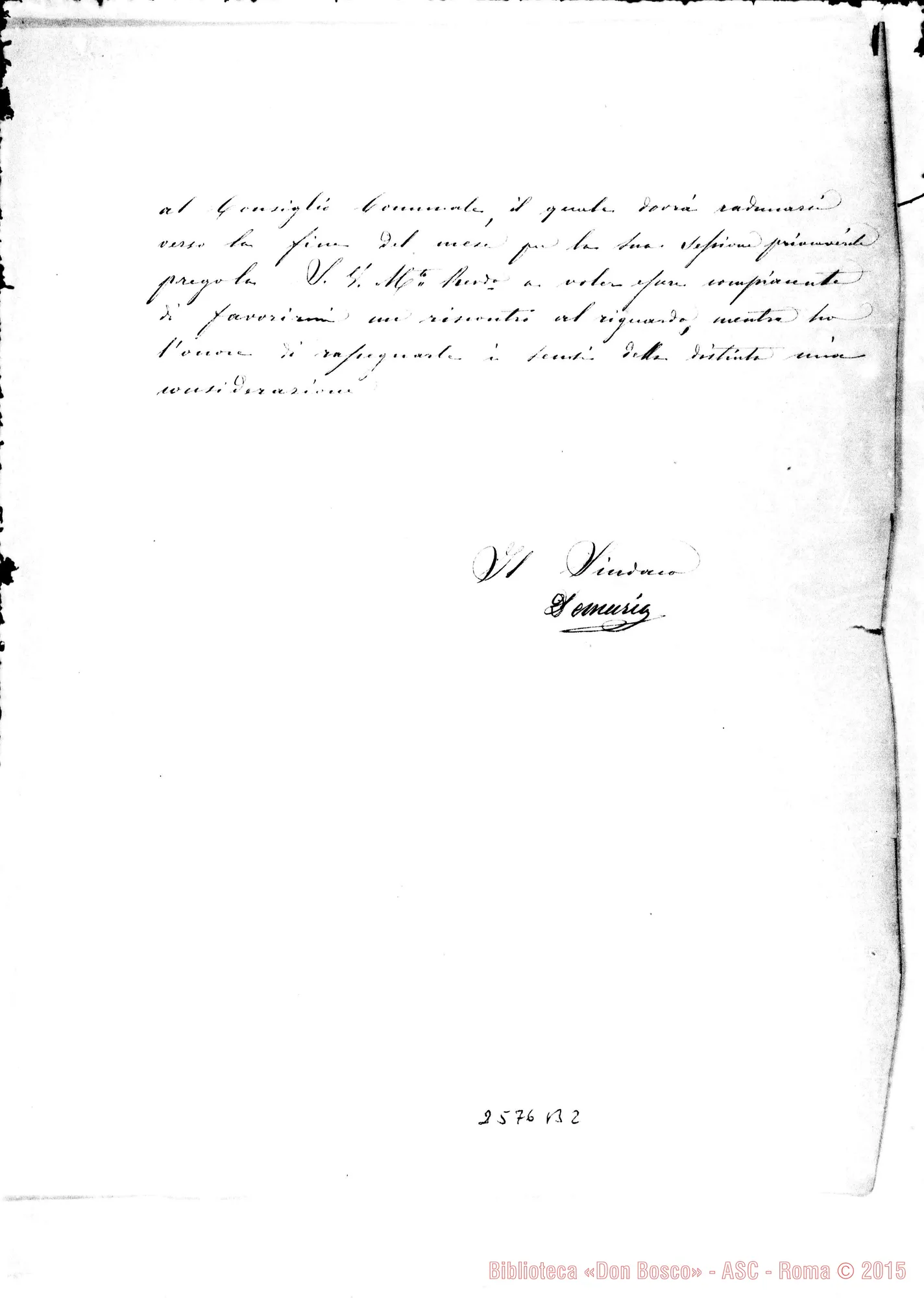 Fotogramma B 2 — Sindaco di Chieri - Don Bosco. Chieri, 24-03-1884