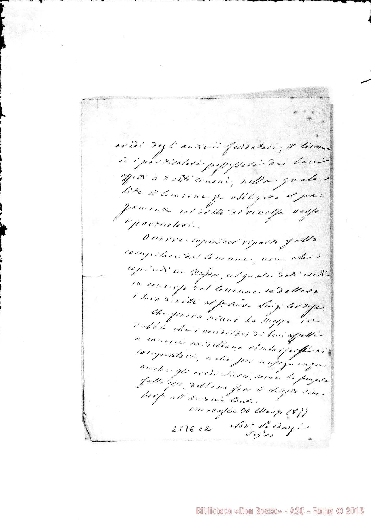 Fotogramma C 2 — Comune di Montafia - Conti Antonio. 30-03-1877