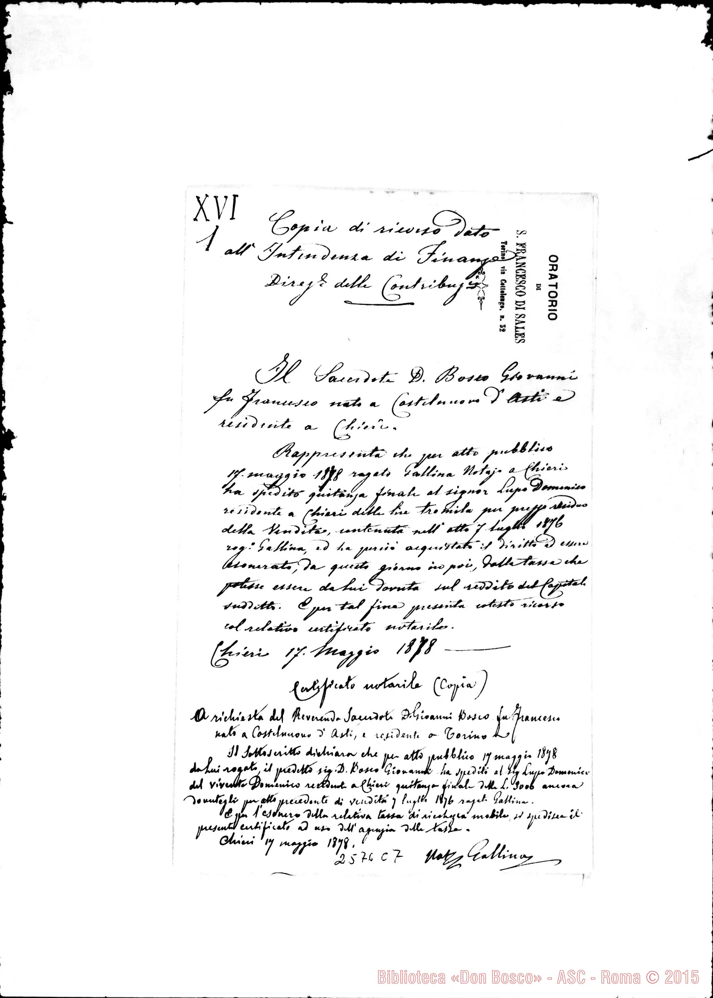 Fotogramma C 7 — Copia di ricorso