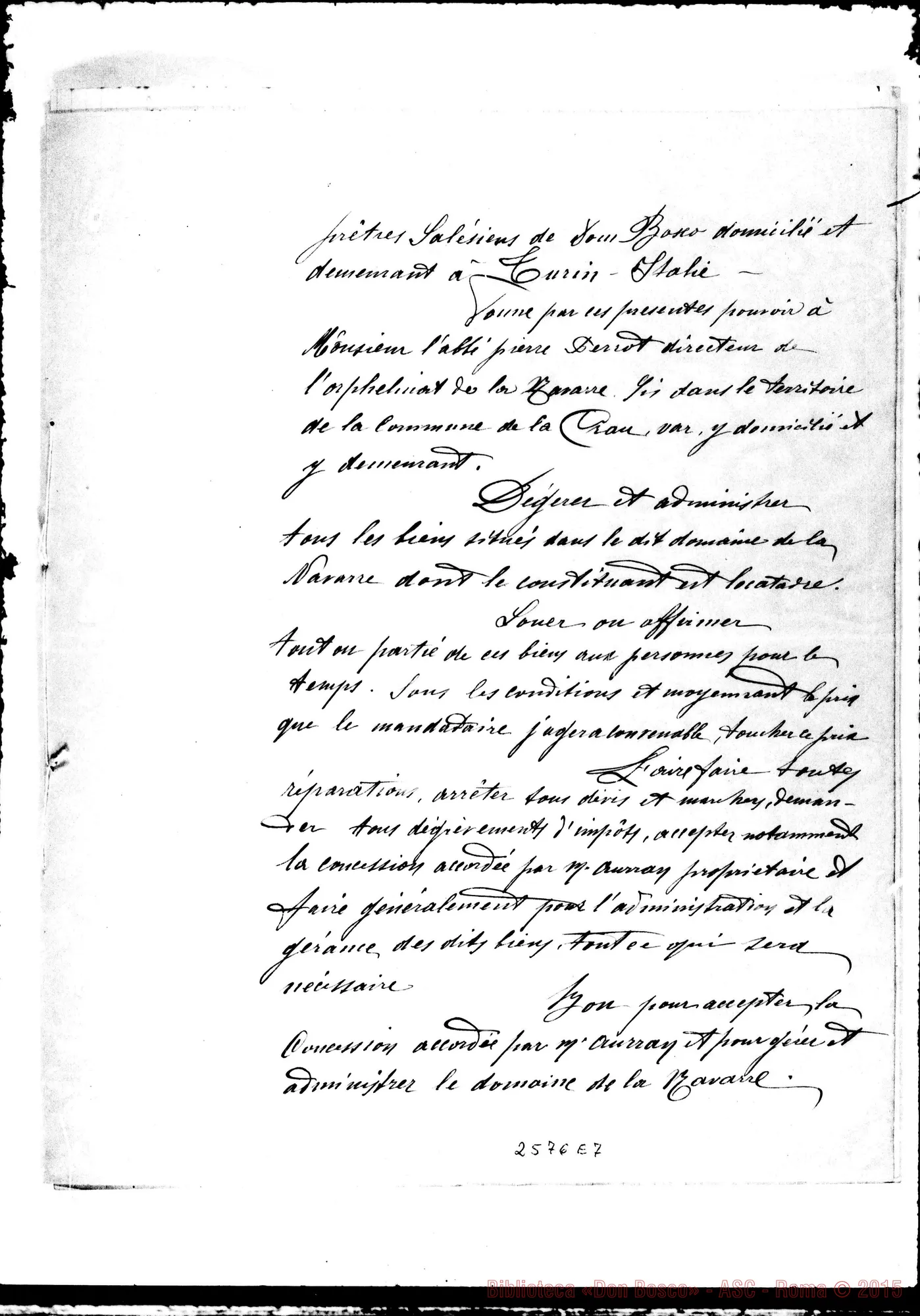 Fotogramma E 7 — La Navarre E St. Cyr: Convention. Toulon, 2-10-1891. Autogr. Rua