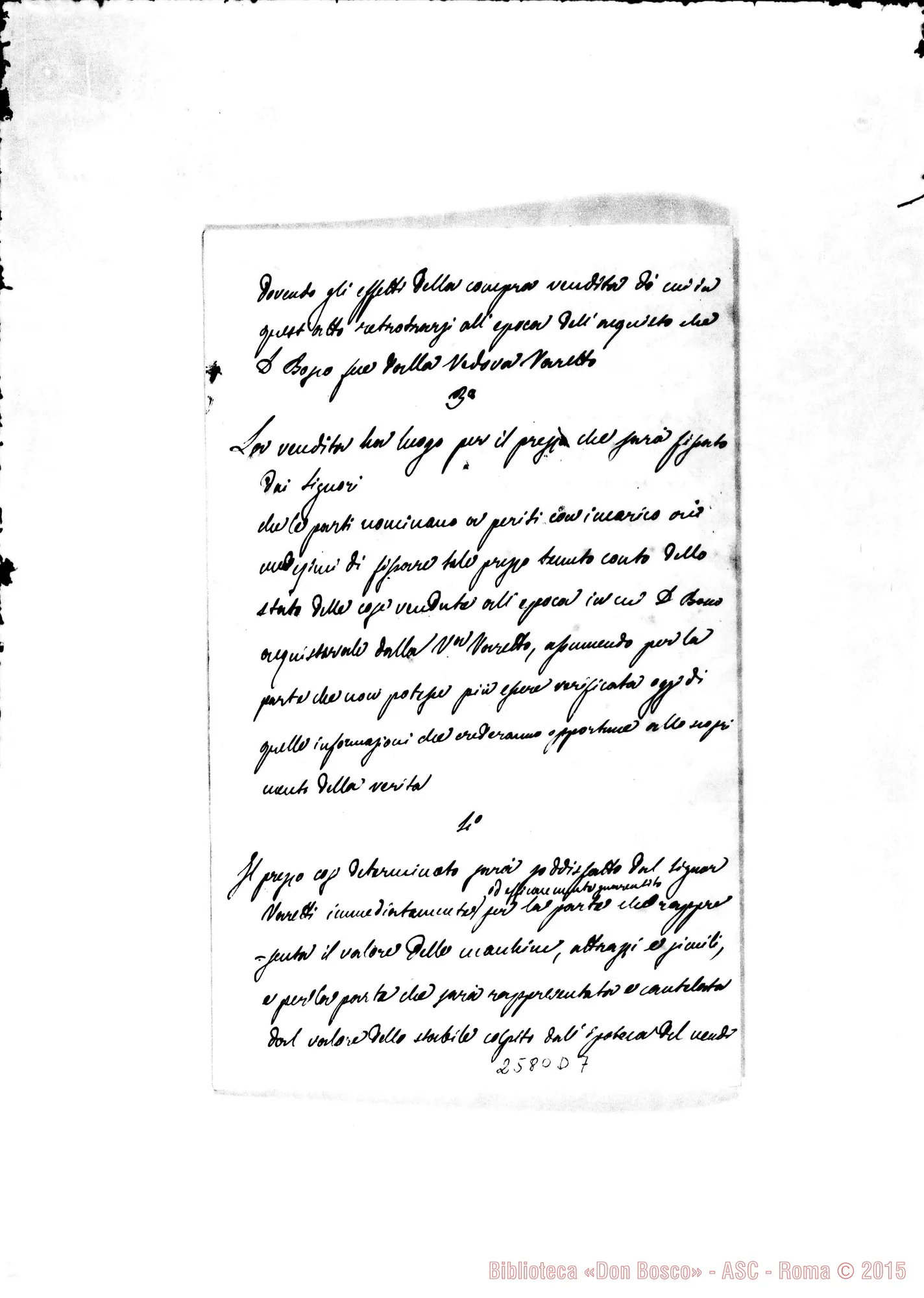 Fotogramma D 7 — Franco Bruno, Avv. - Rev.do Signore. Torino, 21-06-1878