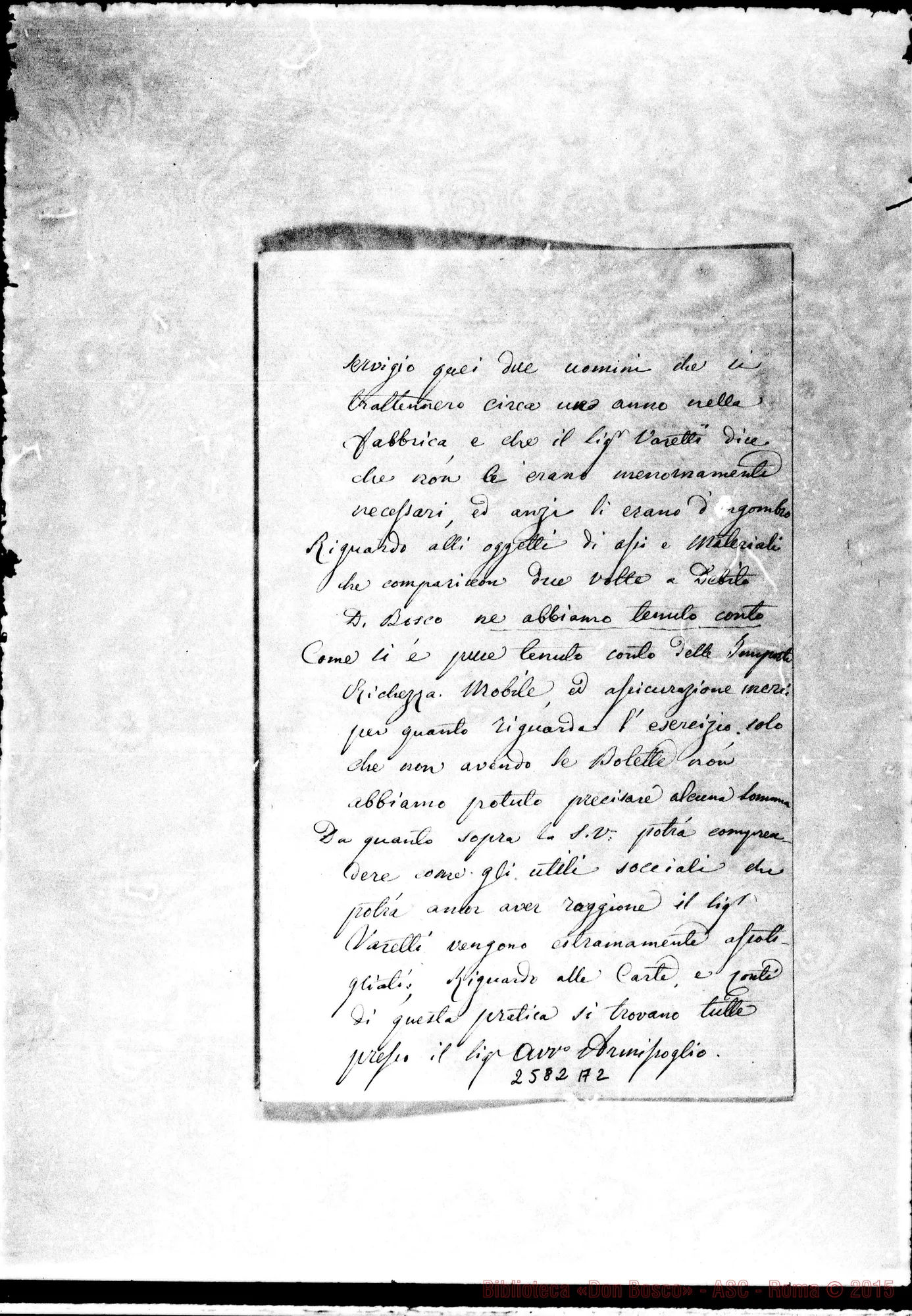 Fotogramma A 2 — Pansa Manfredo - D. Rua. Torino, 20-03-1879