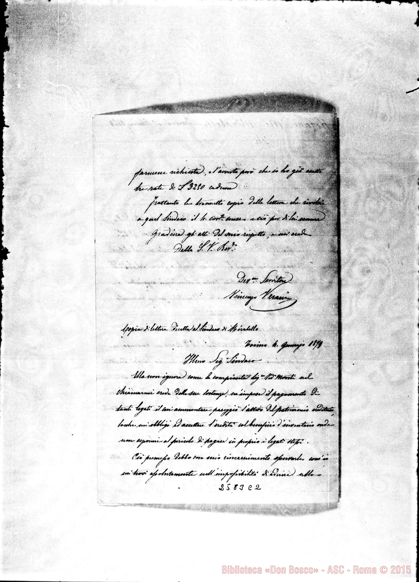Fotogramma C 2 — Verani Vincenzo - D. Rua. Torino, gen.1879
