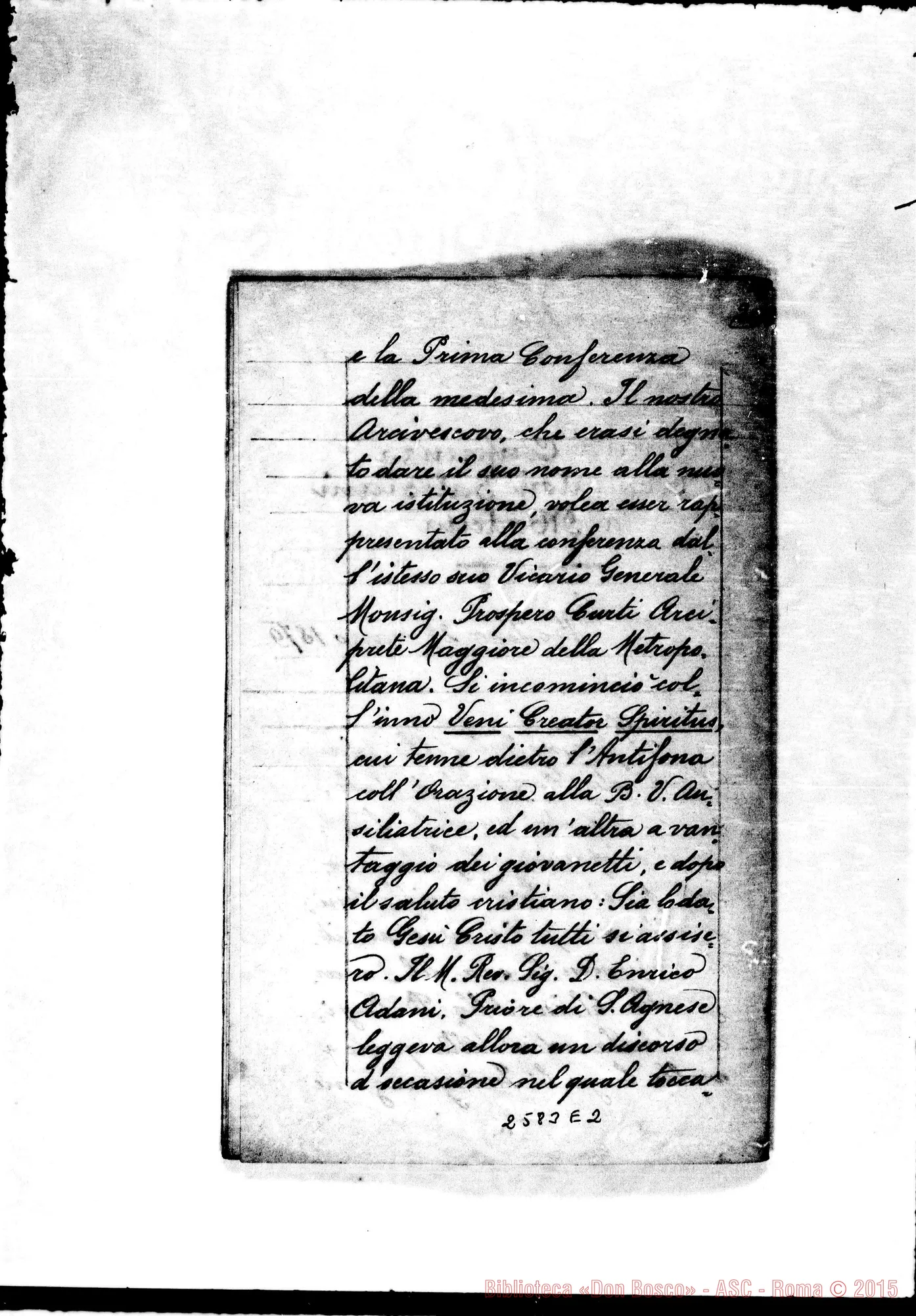 Fotogramma E 2 — Prima Conferenza ai Cooperatori di Modena: 25-03-1879