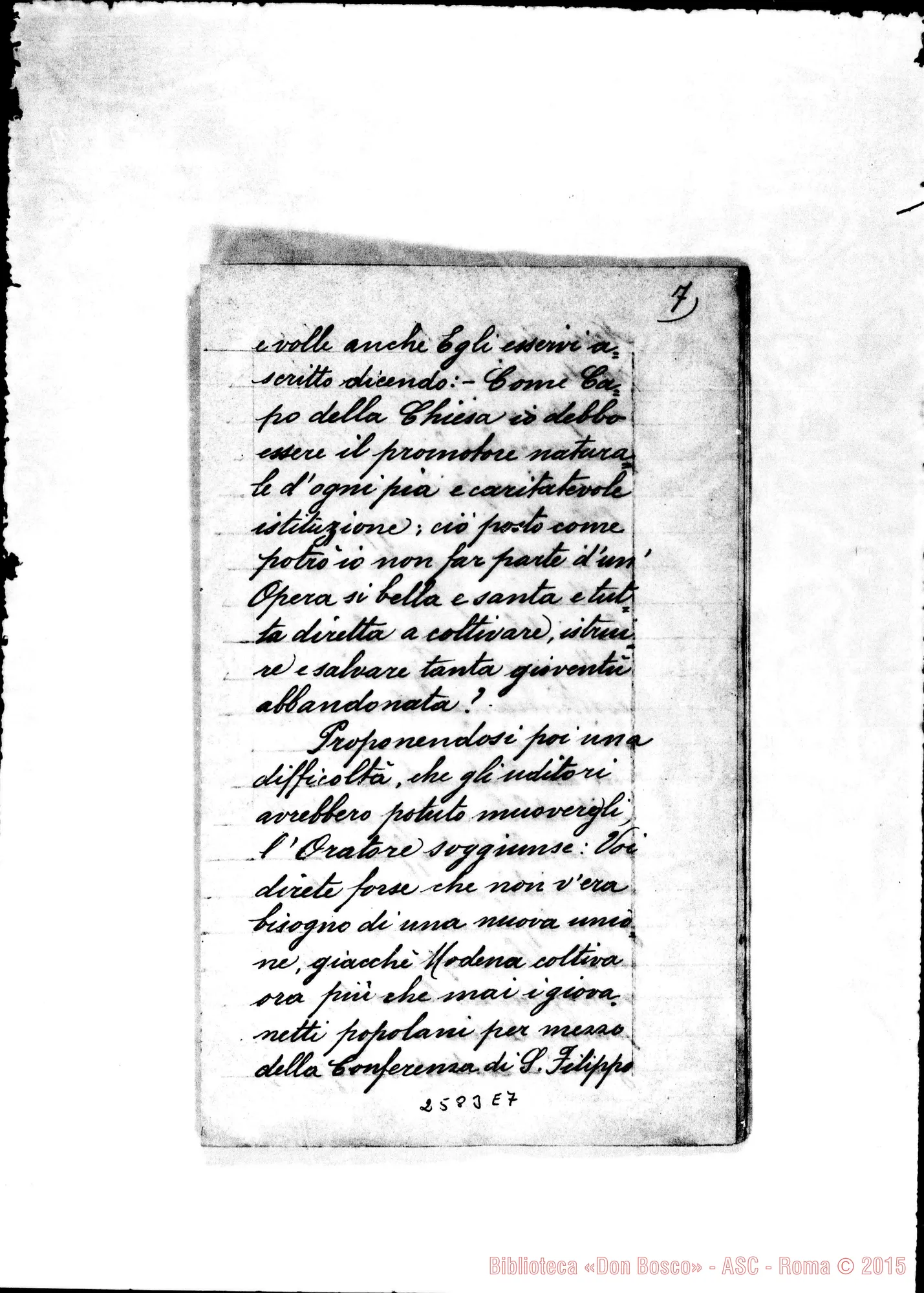 Fotogramma E 7 — Prima Conferenza ai Cooperatori di Modena: 25-03-1879
