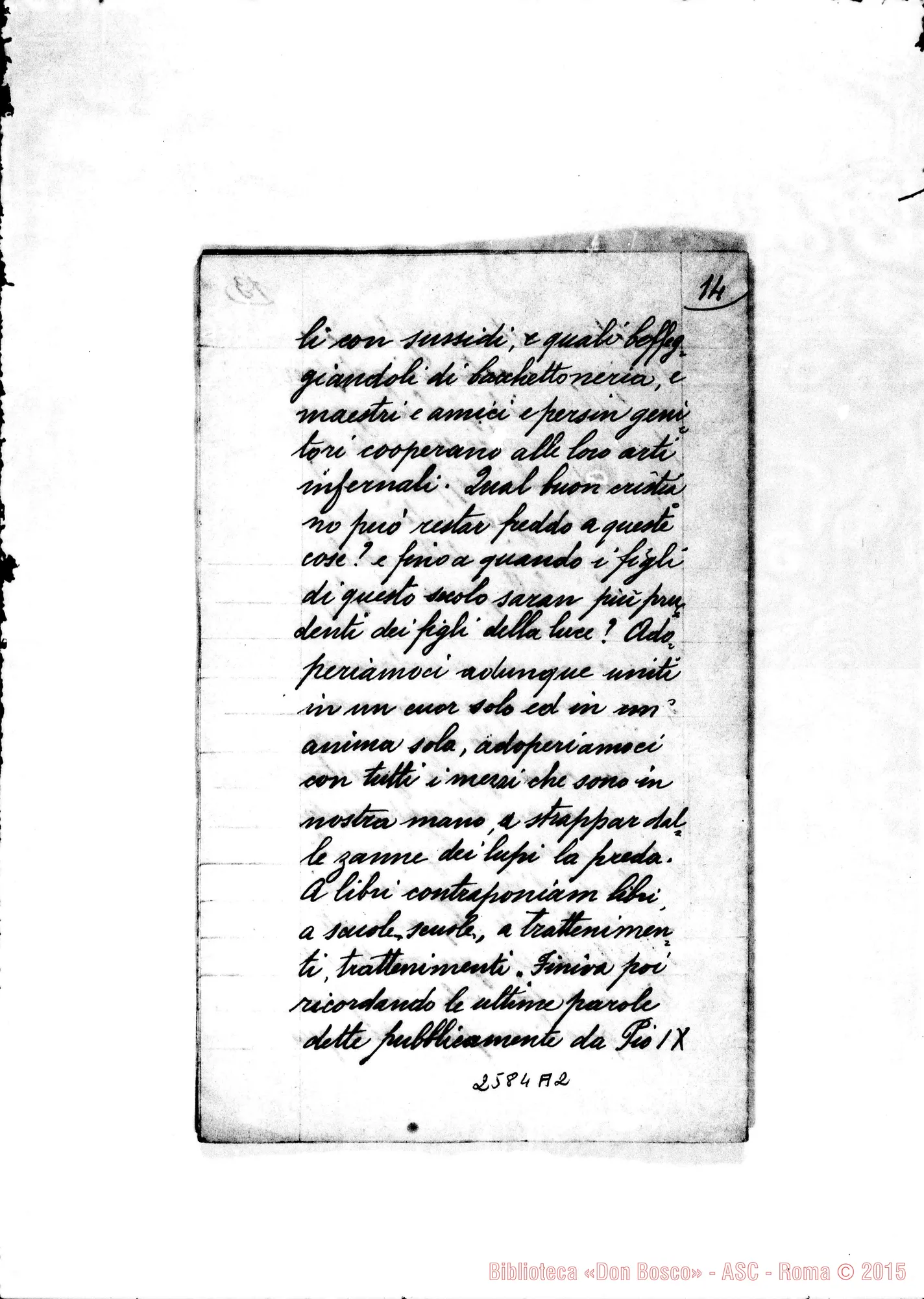 Fotogramma A 2 — Prima Conferenza ai Cooperatori di Modena: 25-03-1879