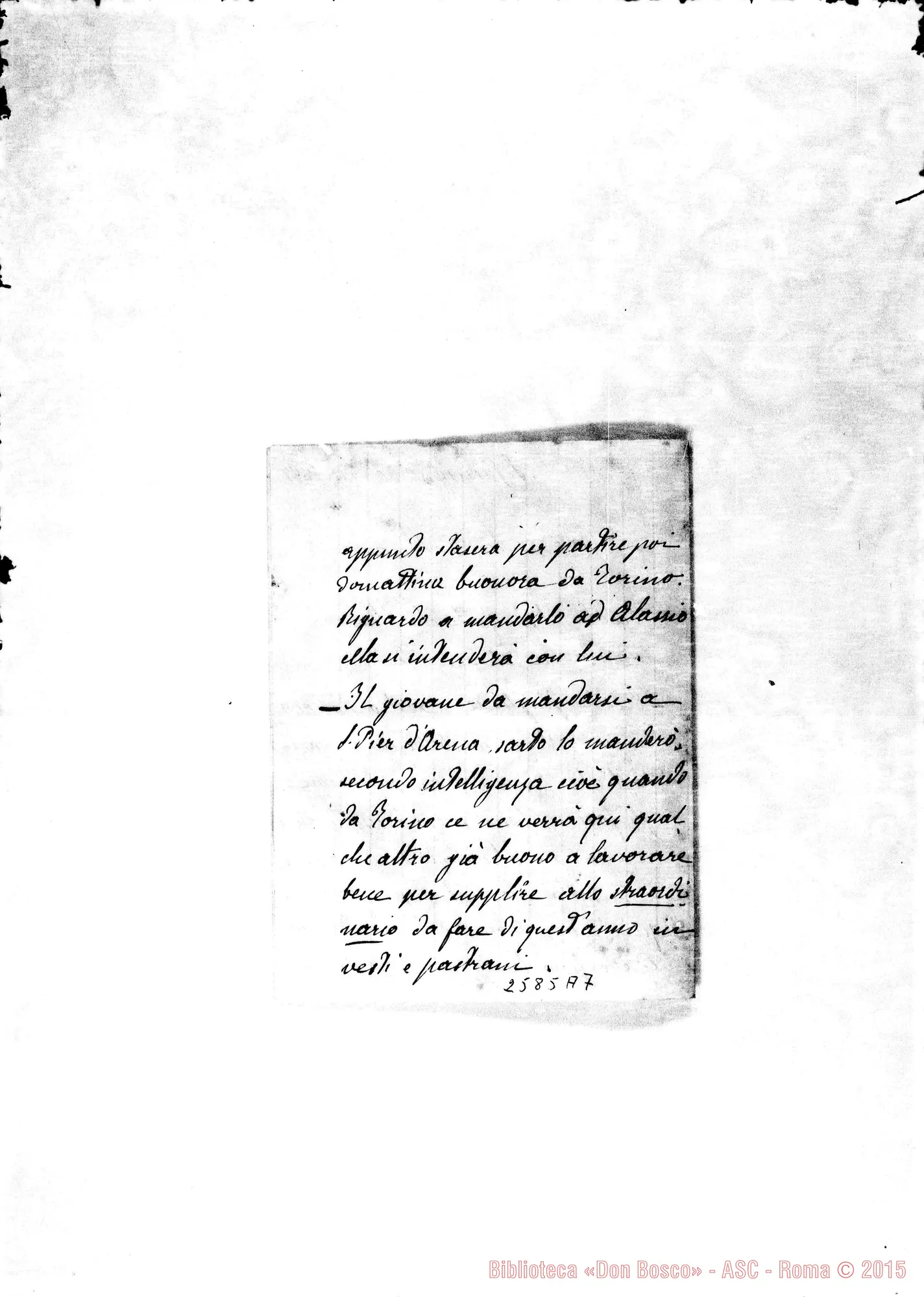 Fotogramma A 7 — Barberis Giulio - D. Rua. S.Benigno, 30-11-1881