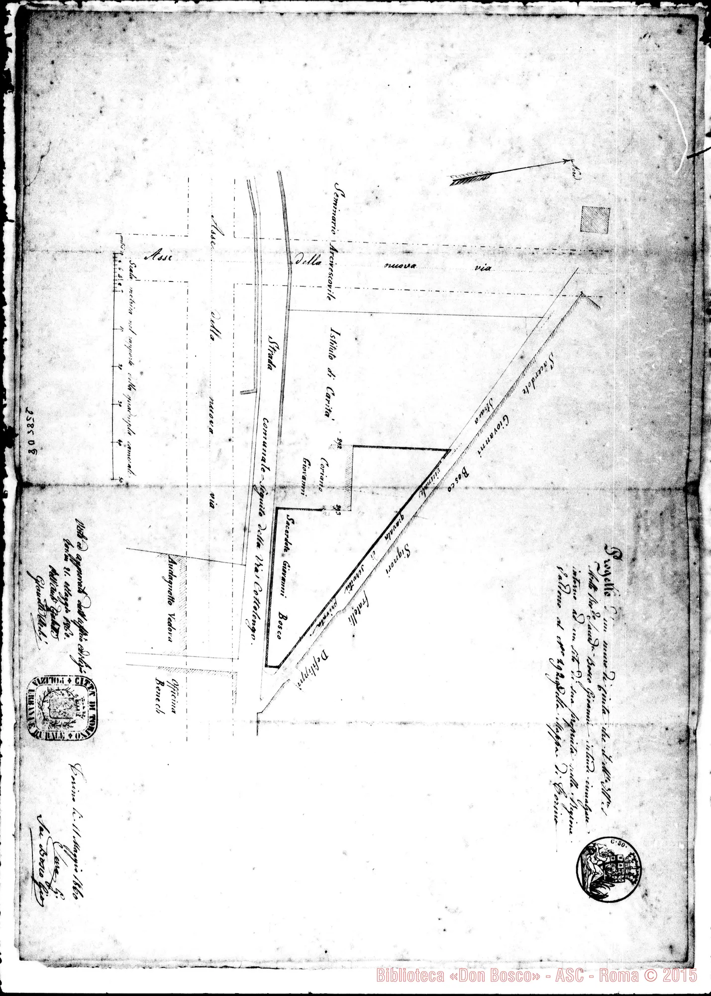 Fotogramma D 8 — Permesso per opere edilizie. Torino, 22-05-1860