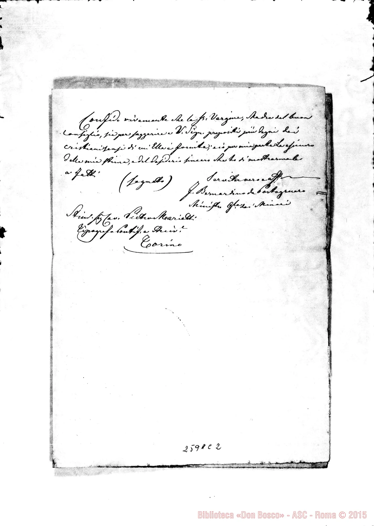 Fotogramma C 2 — Padre Bernardino - Marietti. Roma, 21-11-1880