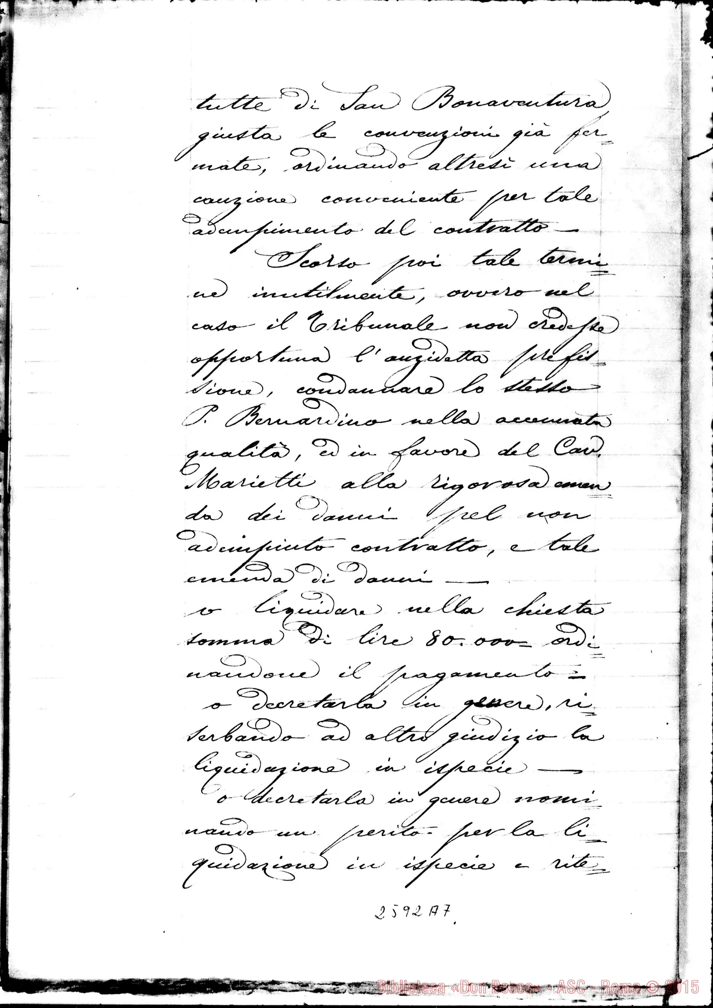 Fotogramma A 7 — Sentenza del Tribunale. Ms.
