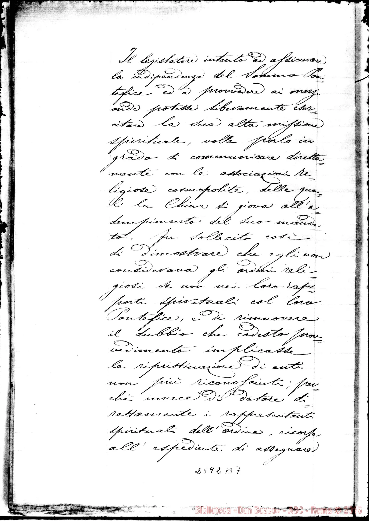 Fotogramma B 7 — Sentenza del Tribunale. Ms.