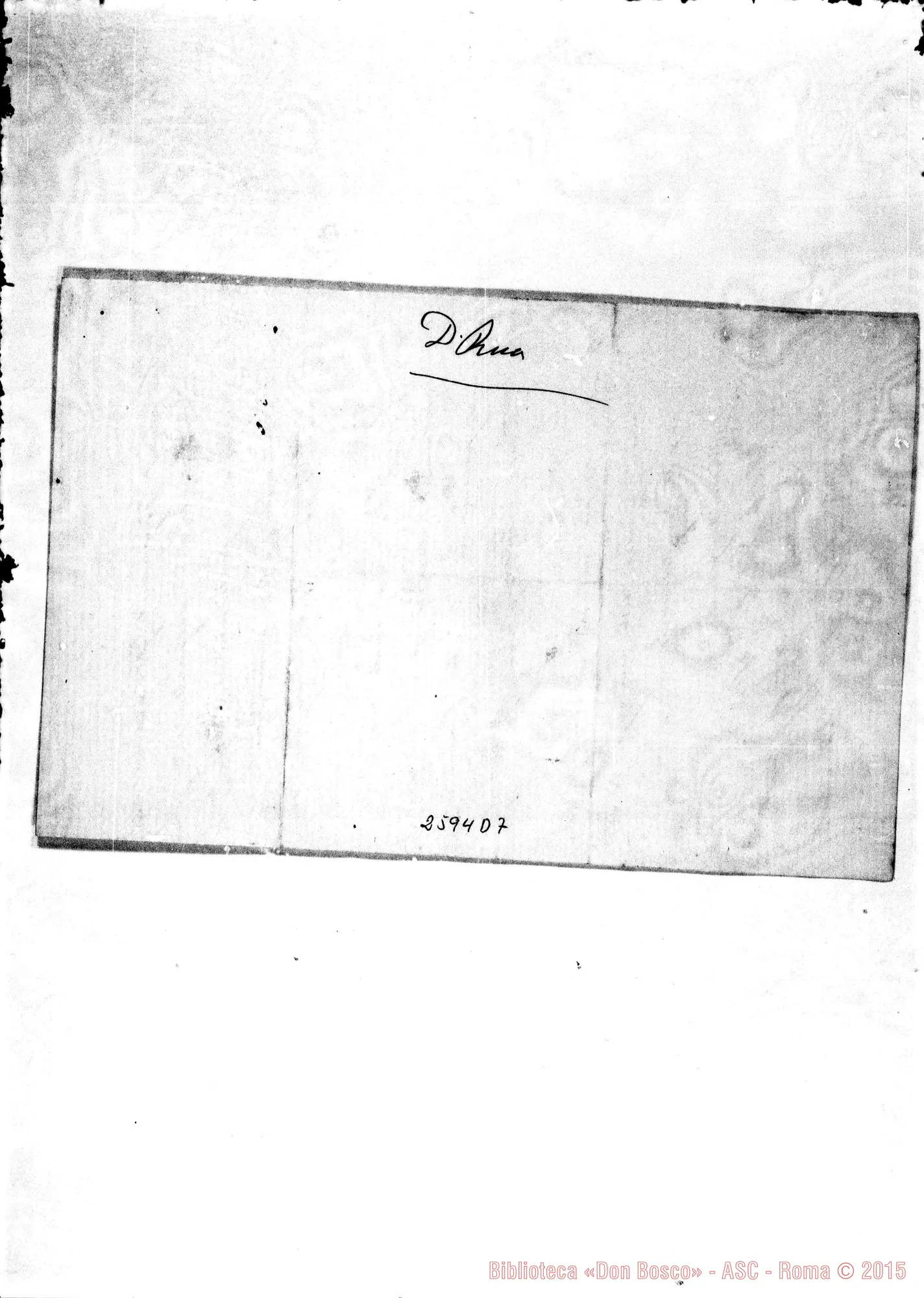 Fotogramma D 7 — Bianchetti Carlo - D. Bosco. Torino, -07-1876. Autogr. Bosco