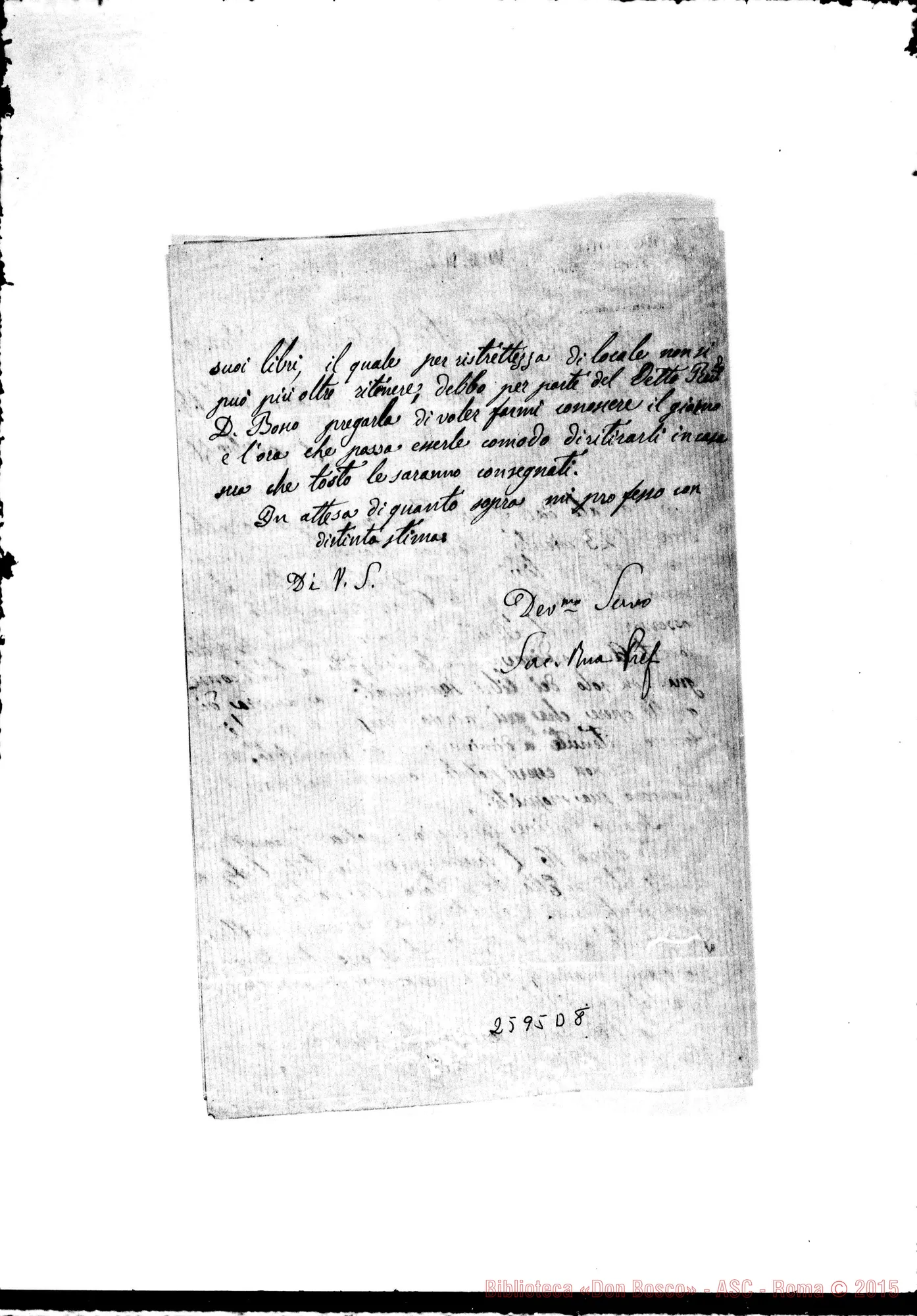 Fotogramma D 8 — D. Rua Michele - Musso Pietro. Torino, 26-10-1866. Firma autogr. Rua