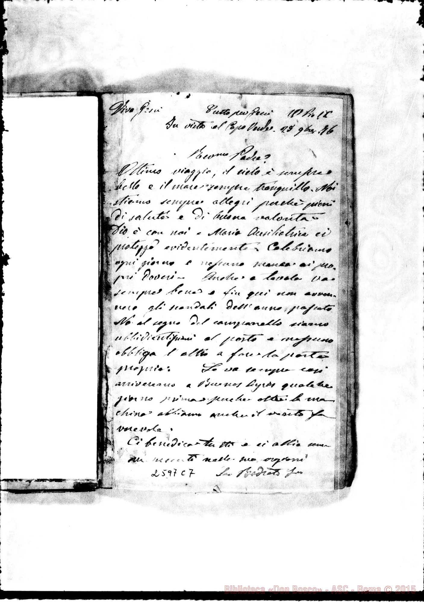Fotogramma C 7 — Bodrato - D. Bosco. Capo Verde, 25-11-1876