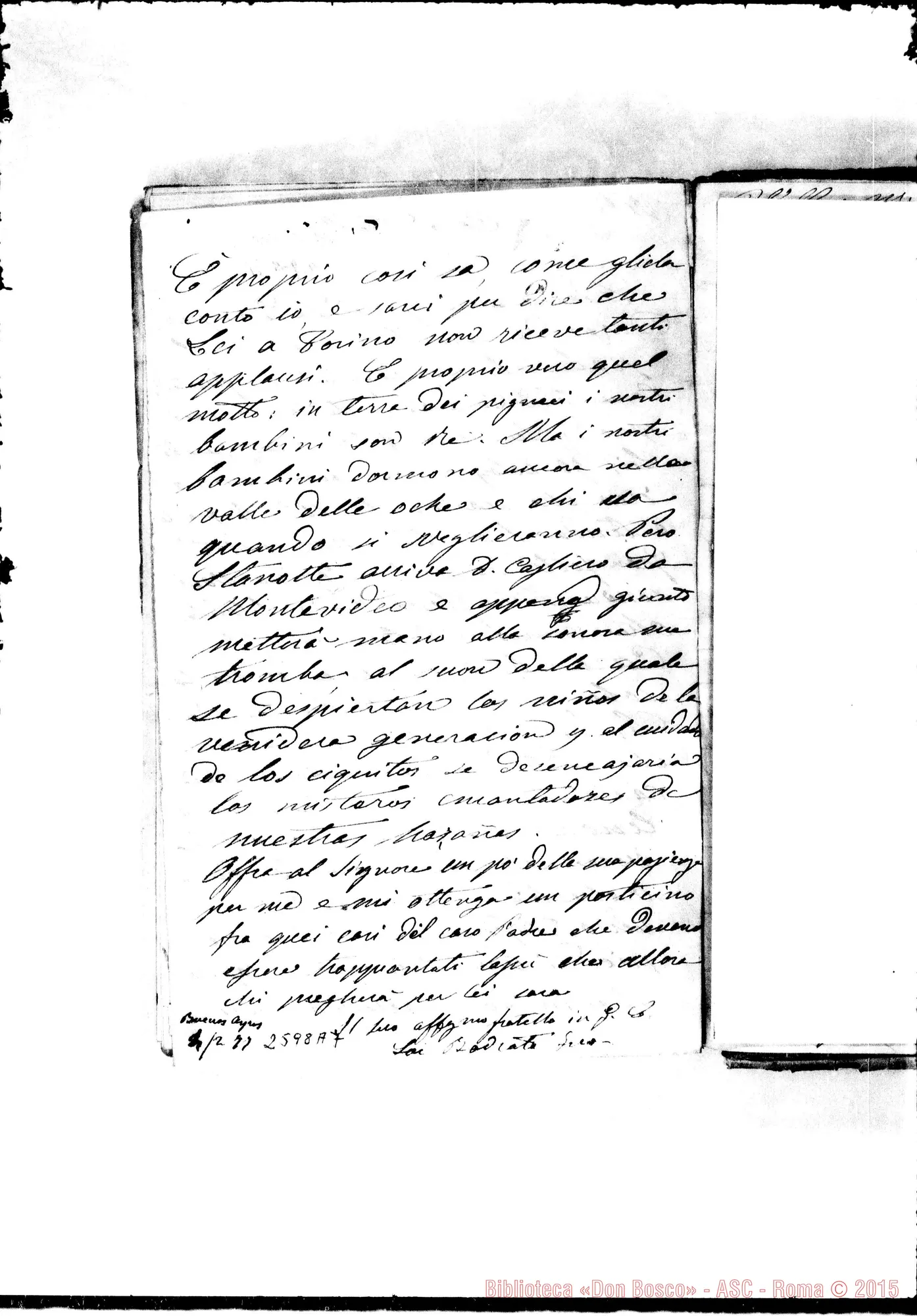 Fotogramma A 7 — Bodrato - Lazzero. Buenos Aires, 4-02-1877