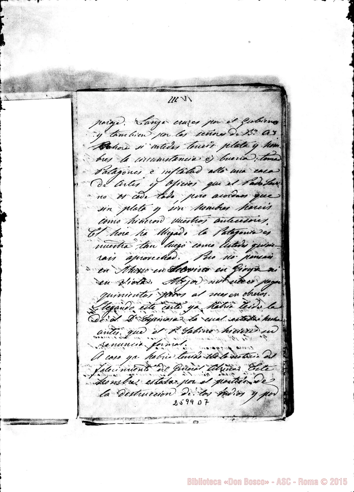 Fotogramma D 7 — Bodrato - Cagliero. Buenos Aires, 28-01-1878