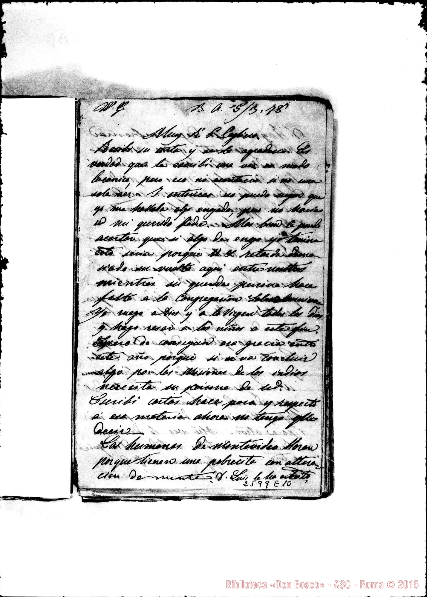 Fotogramma E 10 — Bodrato - Cagliero. Buenos Aires, 5-03-1878