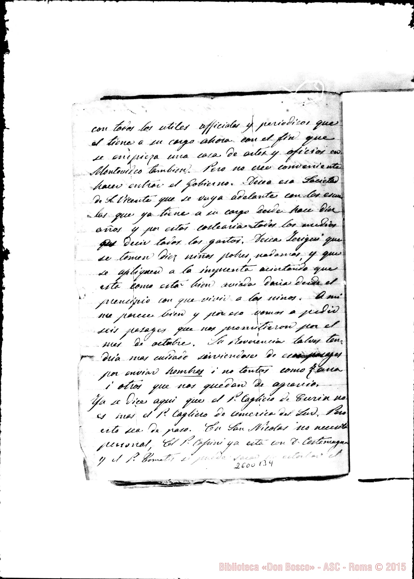 Fotogramma B 9 — Bodrato - Cagliero. Buenos Aires, 3-06-1878