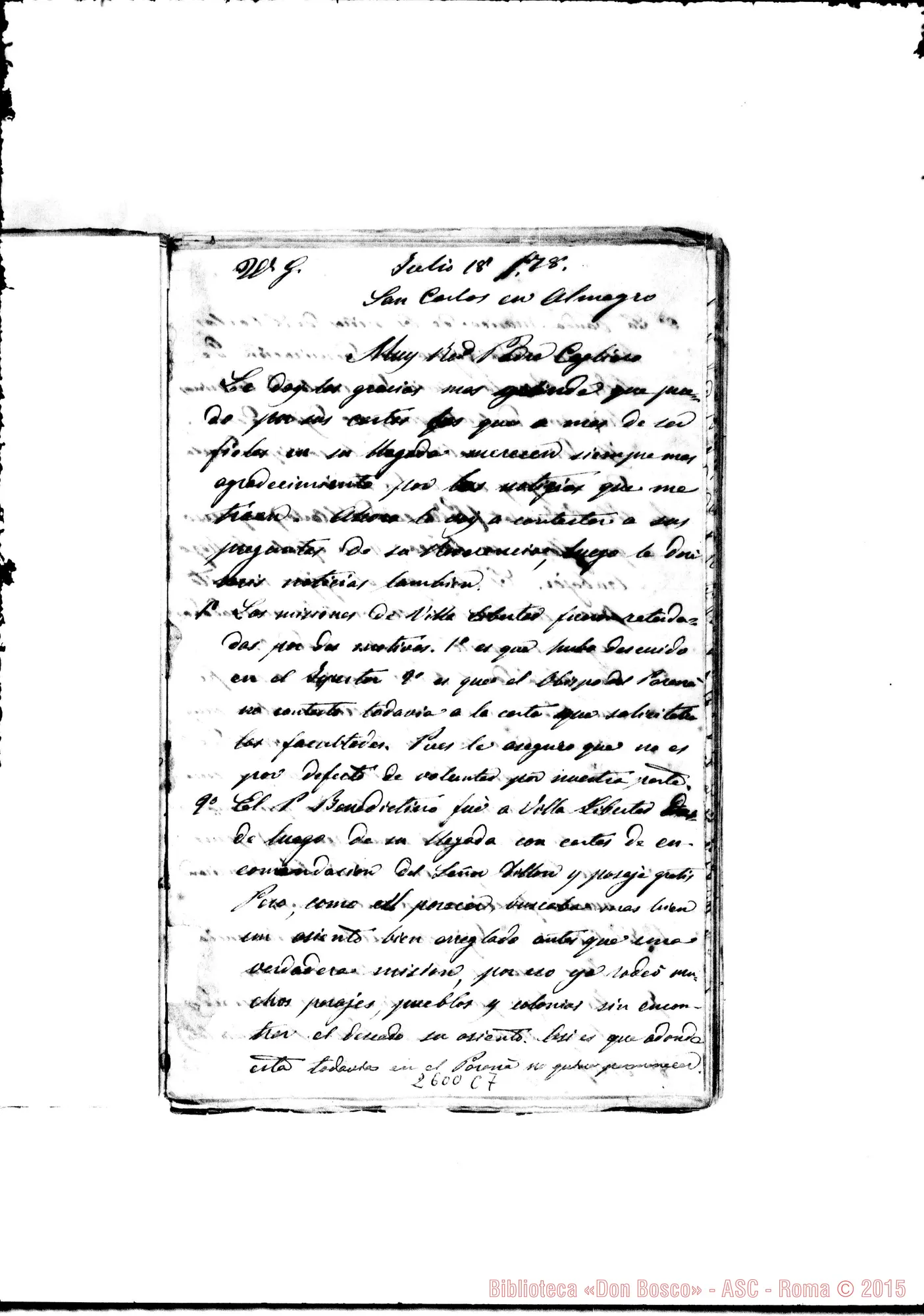 Fotogramma C 7 — Bodrato - Cagliero. S. Carlos, 18-07-1878