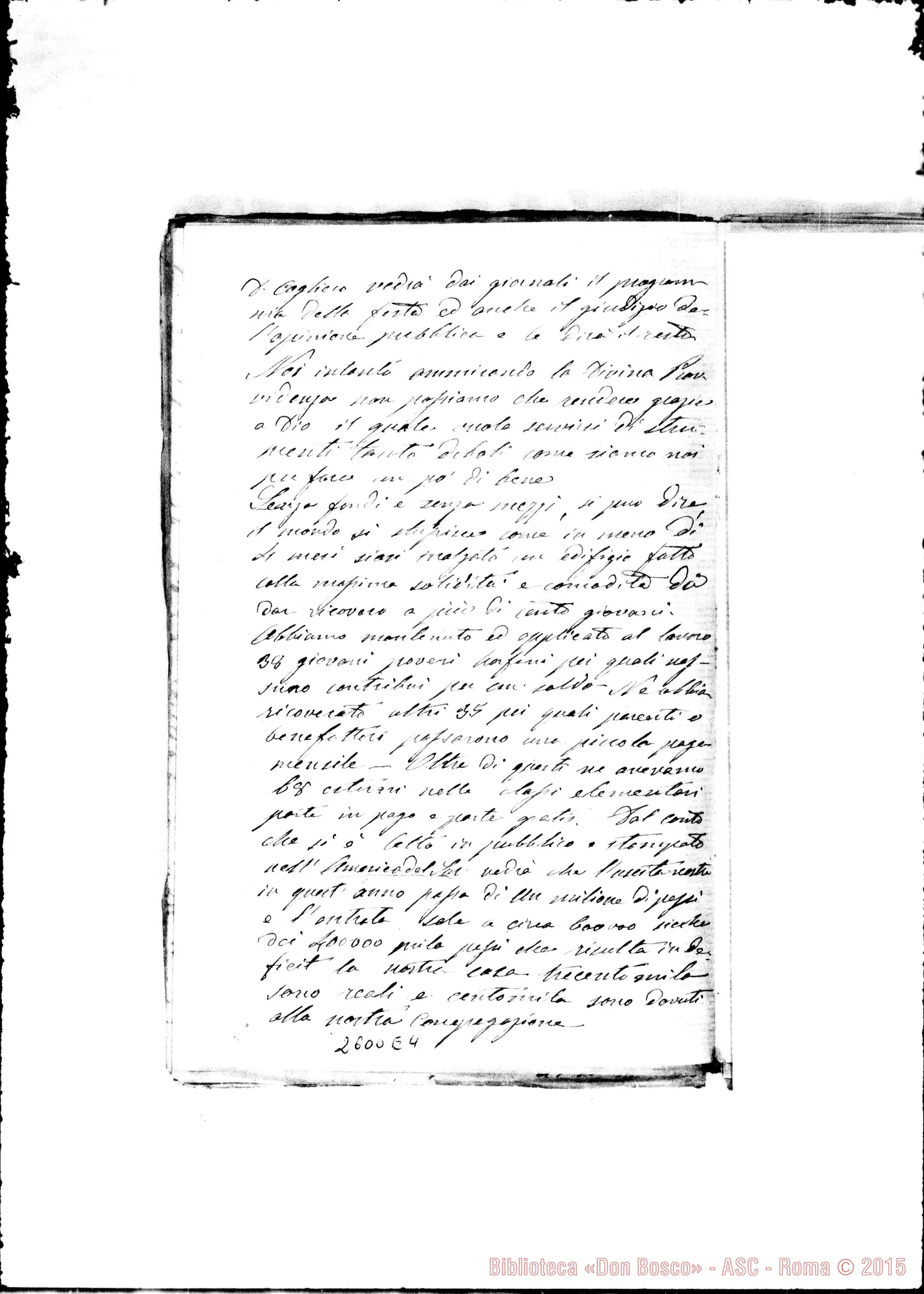 Fotogramma E 4 — Bodrato - D. Bosco. Montevideo, 4-09-1878