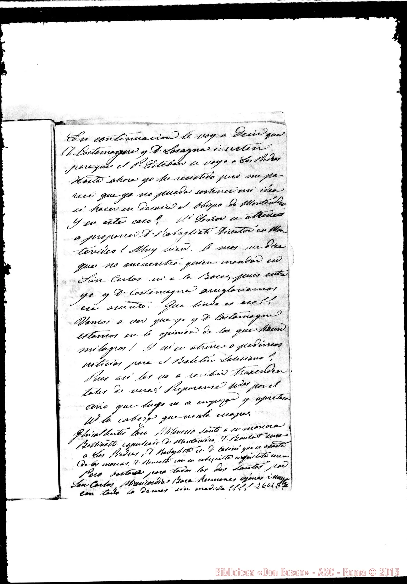 Fotogramma A 7 — Bodrato - Cagliero. S. Carlos, 19-12-1878