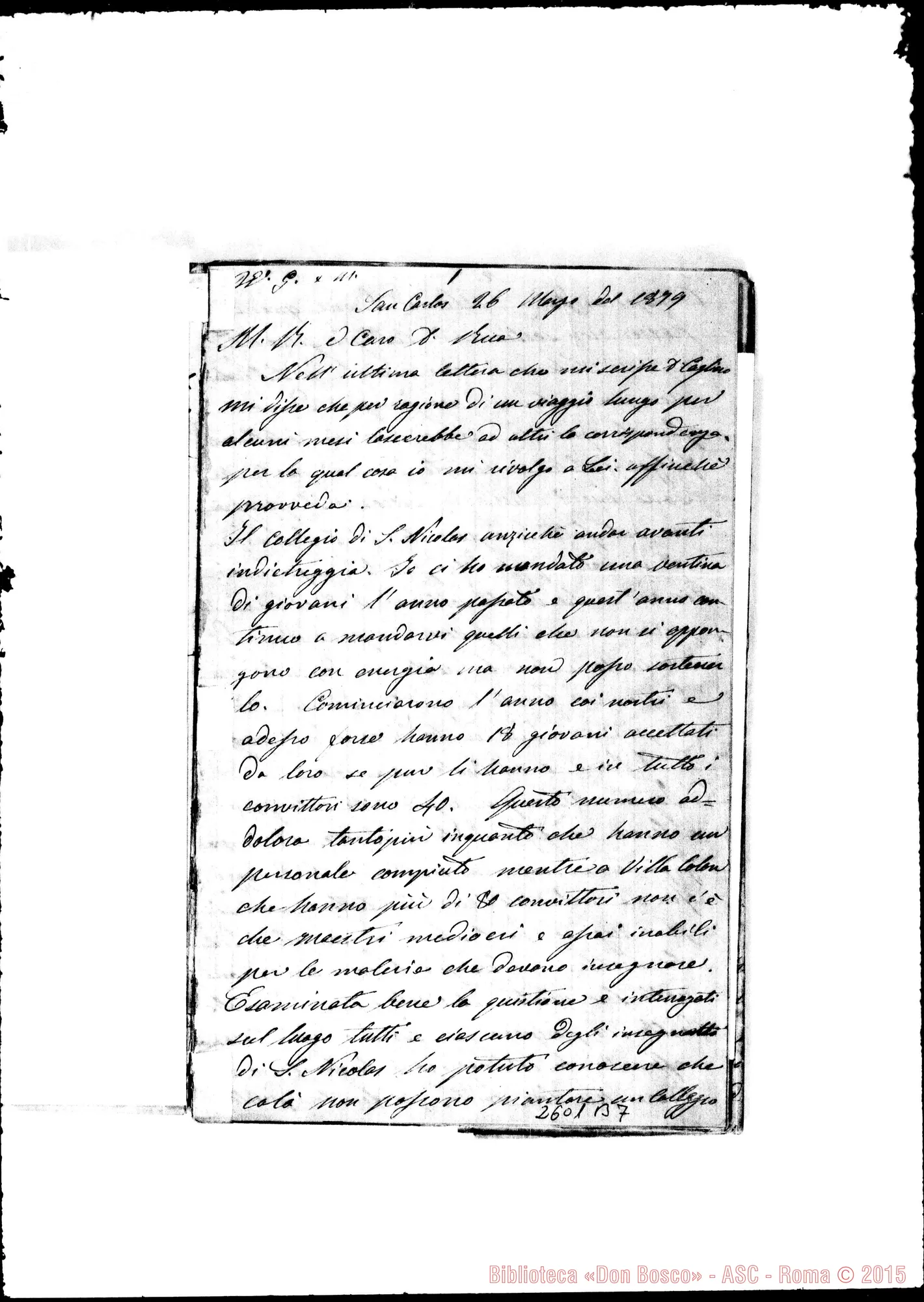 Fotogramma B 7 — Bodrato - D. Rua. S. Carlos, 26-03-1879