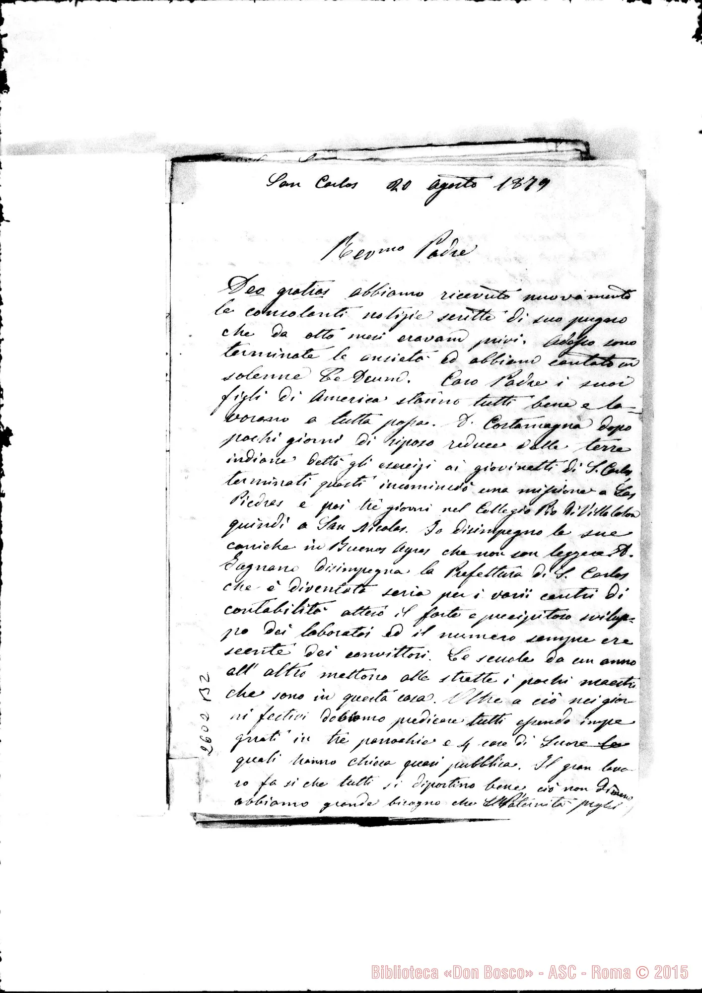 Fotogramma B 2 — Bodrato - D. Bosco. S. Carlos, 20-08-1879