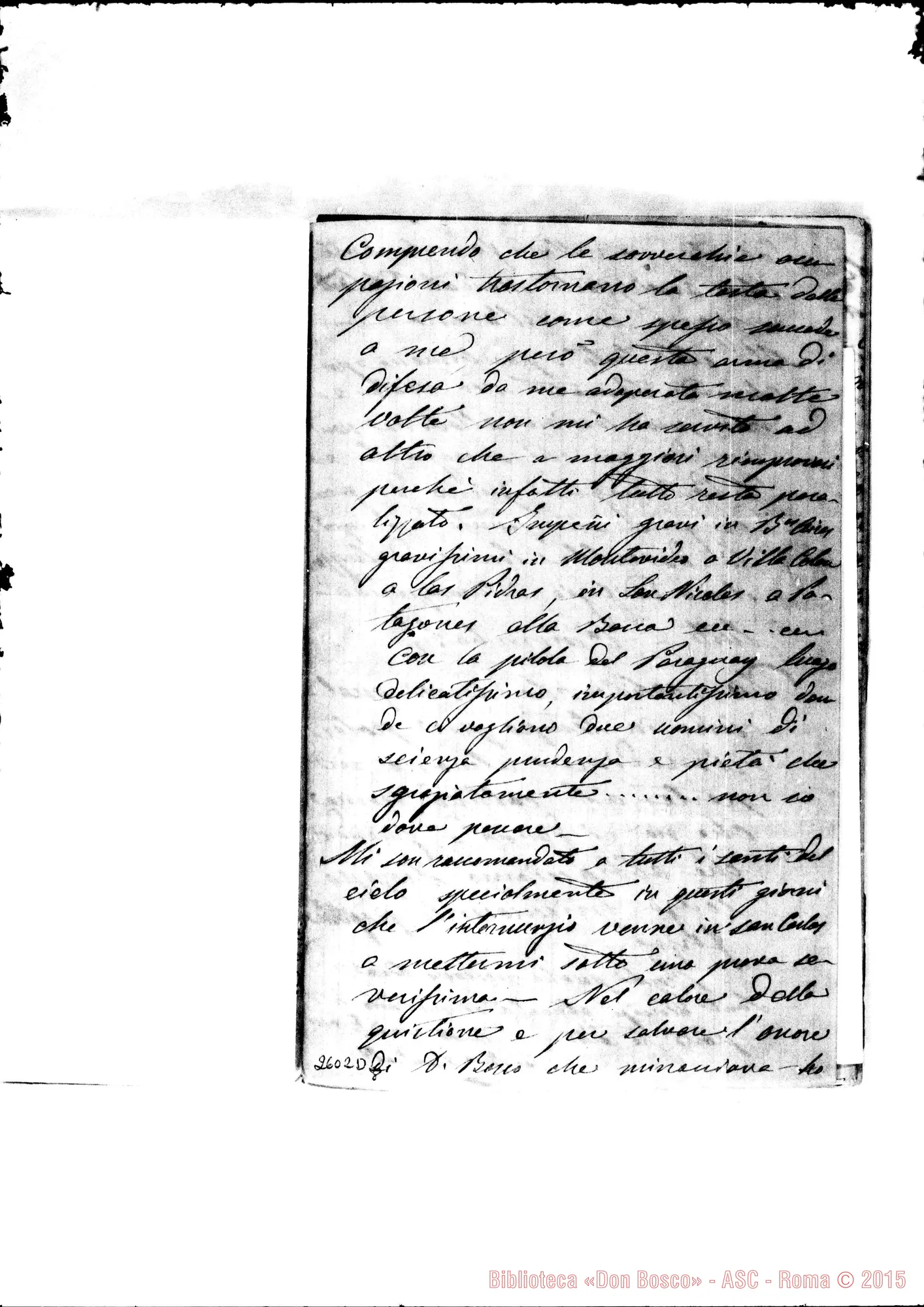 Fotogramma D 8 — Bodrato - D. Rua. Almagro, 4-01-1880. Autogr. Rua