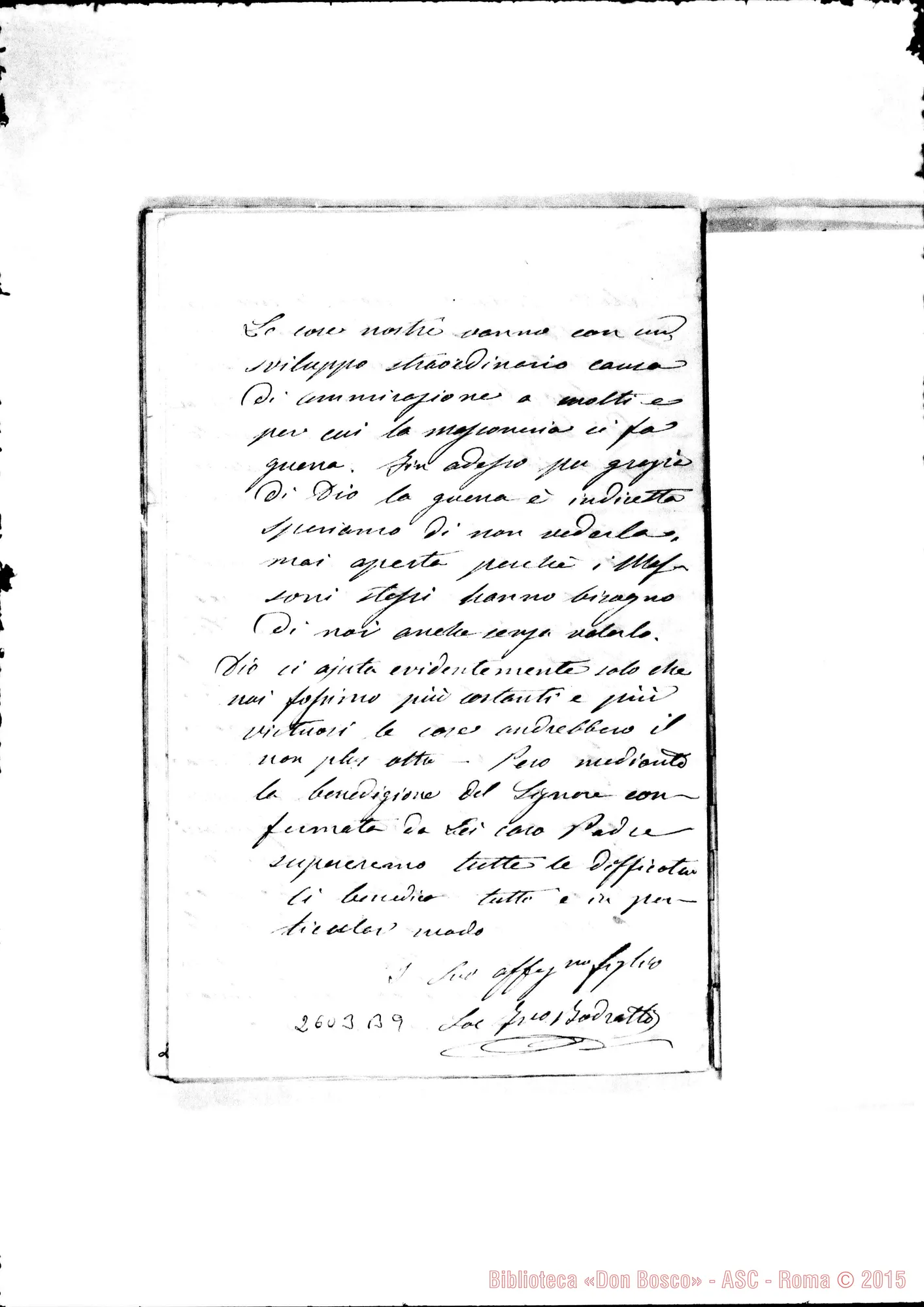 Fotogramma B 9 — Bodrato - D. Bosco. Almagro, 15-05-1880