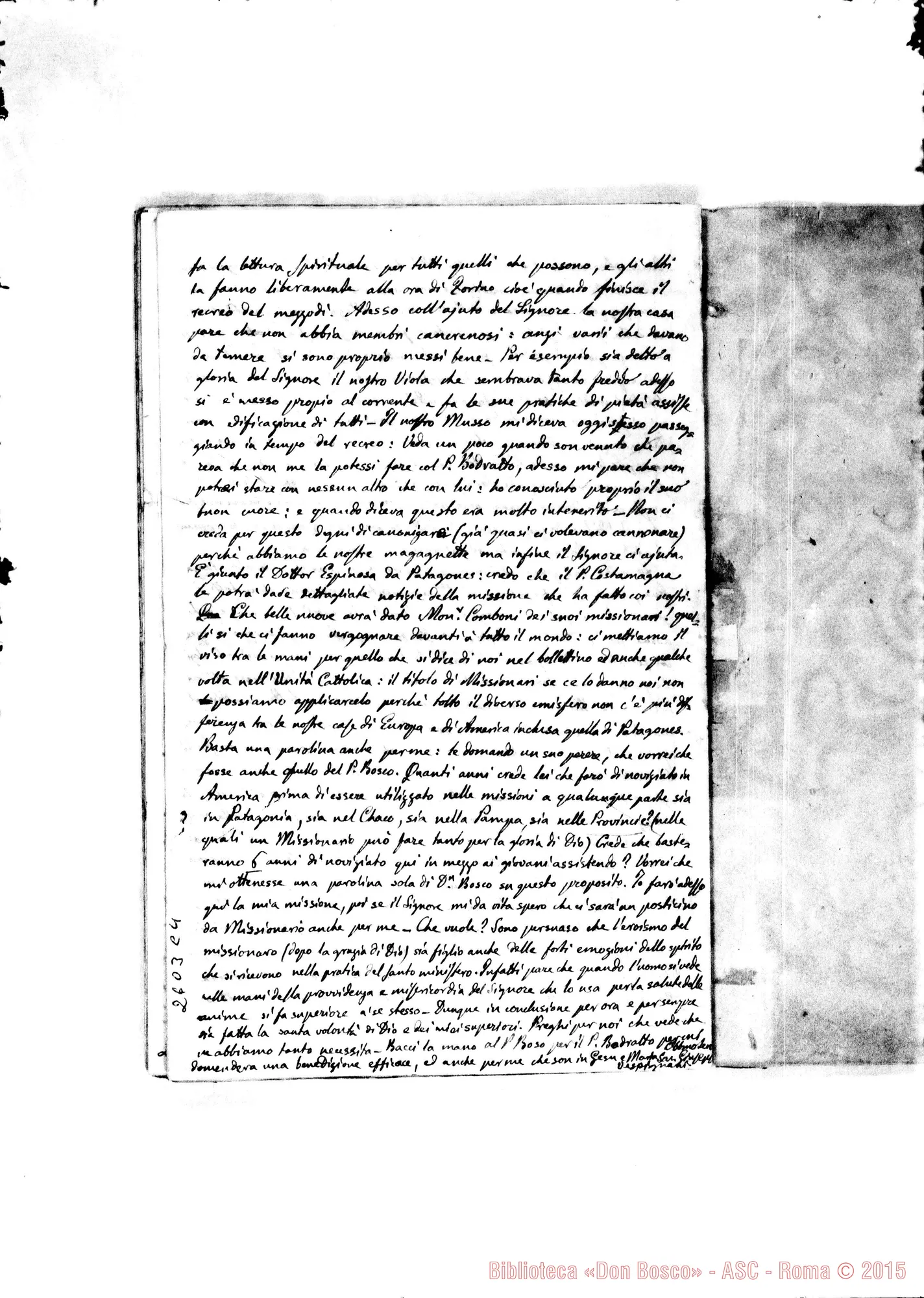 Fotogramma C 4 — All. lett. di D. Vespignani A D. Rua, 6-07-
