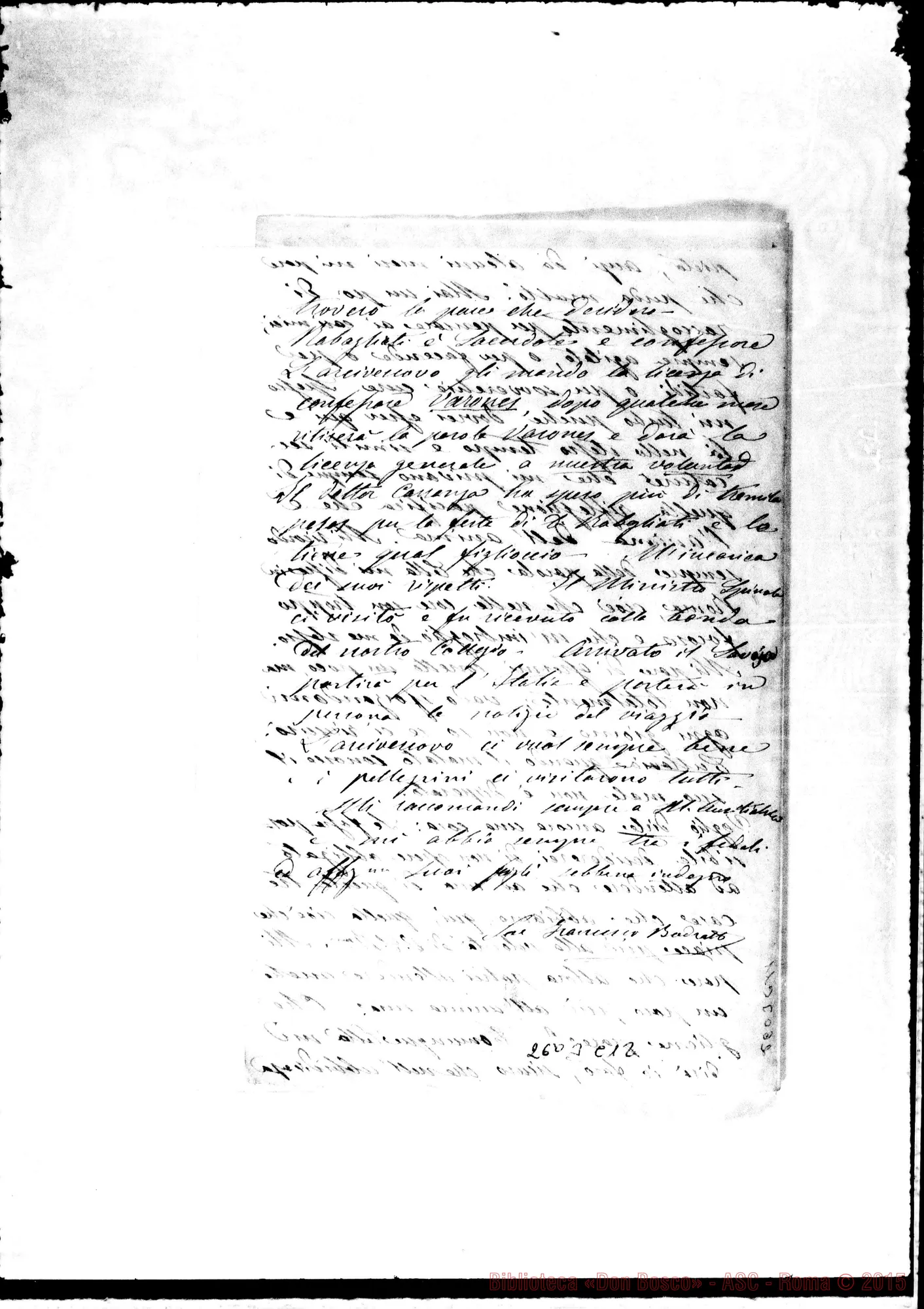 Fotogramma C 12 — Bodrato - D. Bosco. Buenos Aires, 19-10-1877