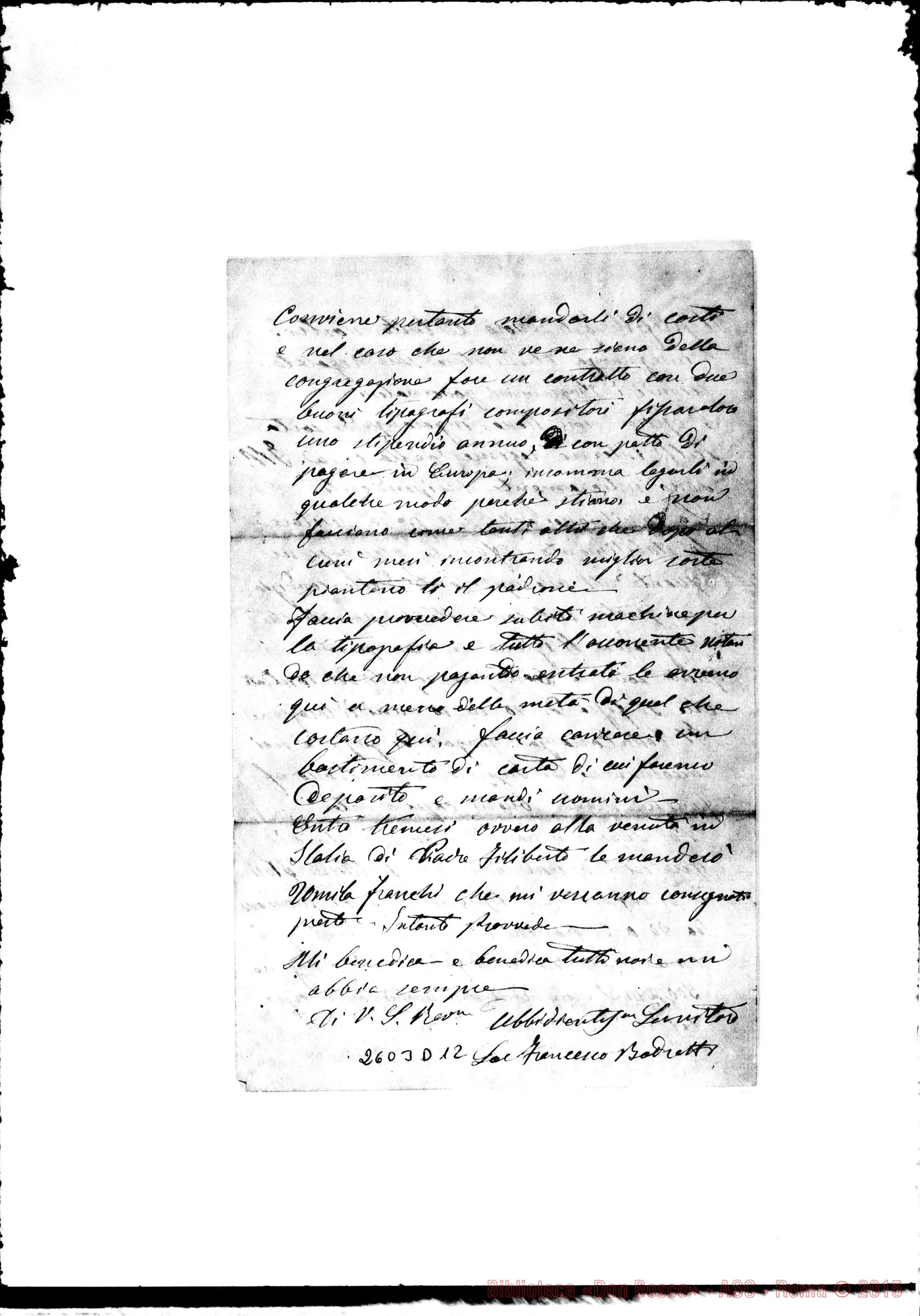 Fotogramma D 12 — Bodrato - D. Bosco. Buenos Aires, 24-10-1877