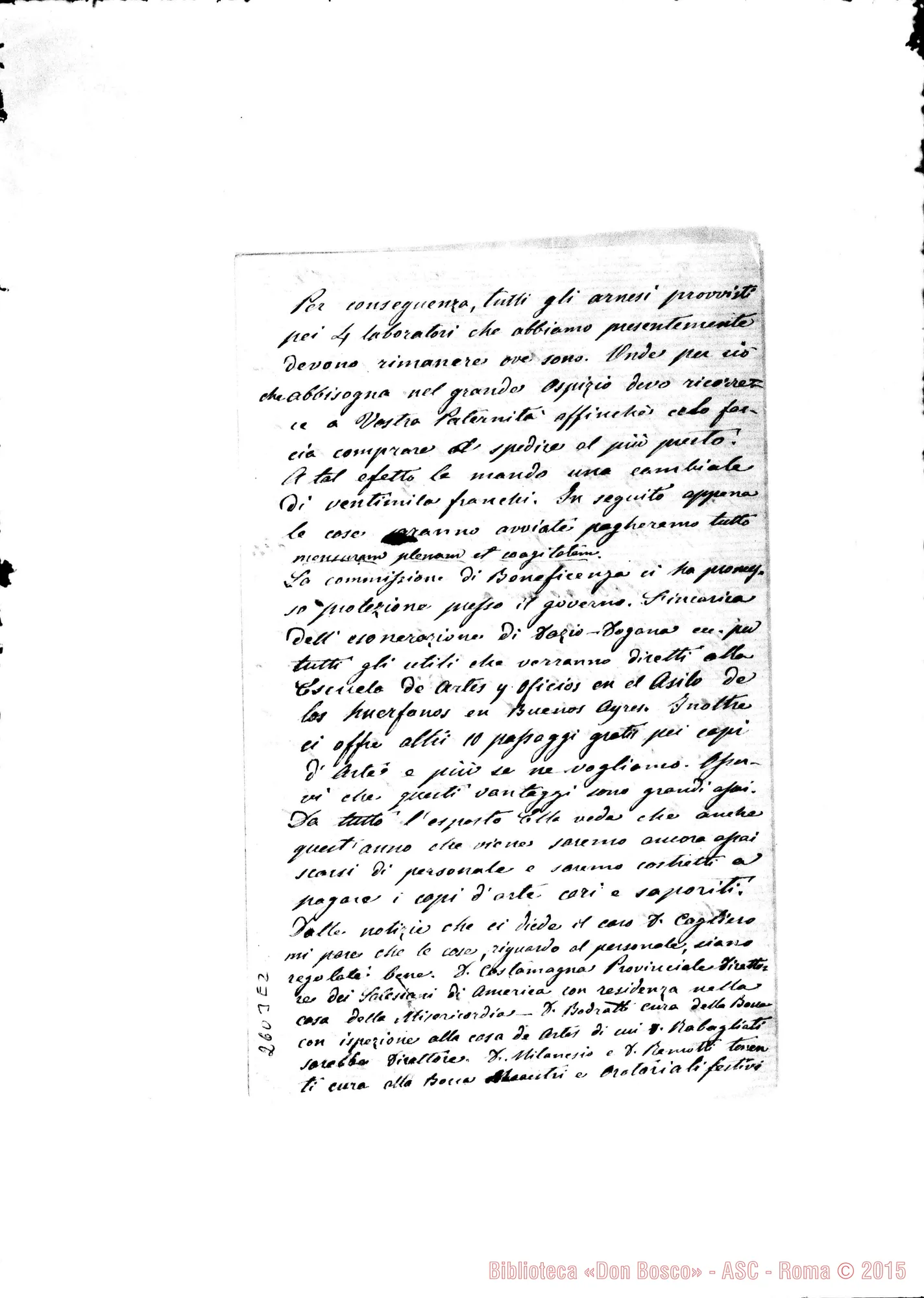 Fotogramma E 2 — Bodrato - D. Bosco. Buenos Aires, 4-11-1877