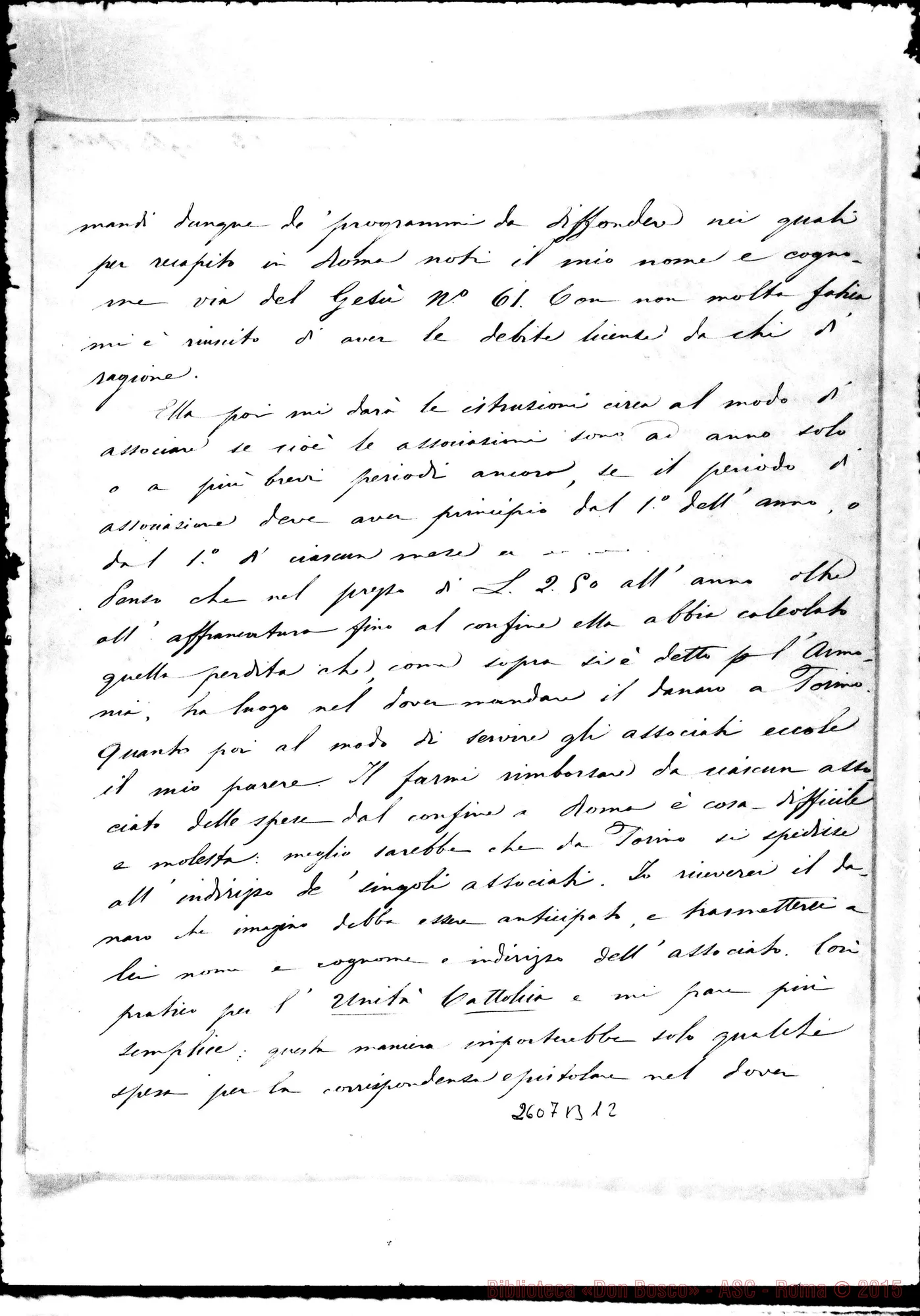Fotogramma B 12 — Befani A. - Oreglia. Roma, 23-07-1866