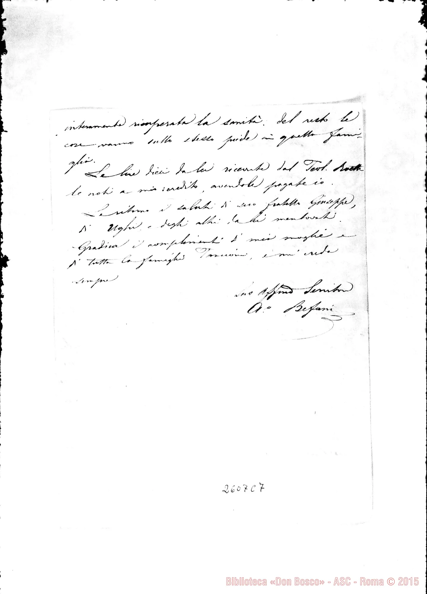 Fotogramma C 7 — Befani A. - Oreglia. Roma, 18-09-1867