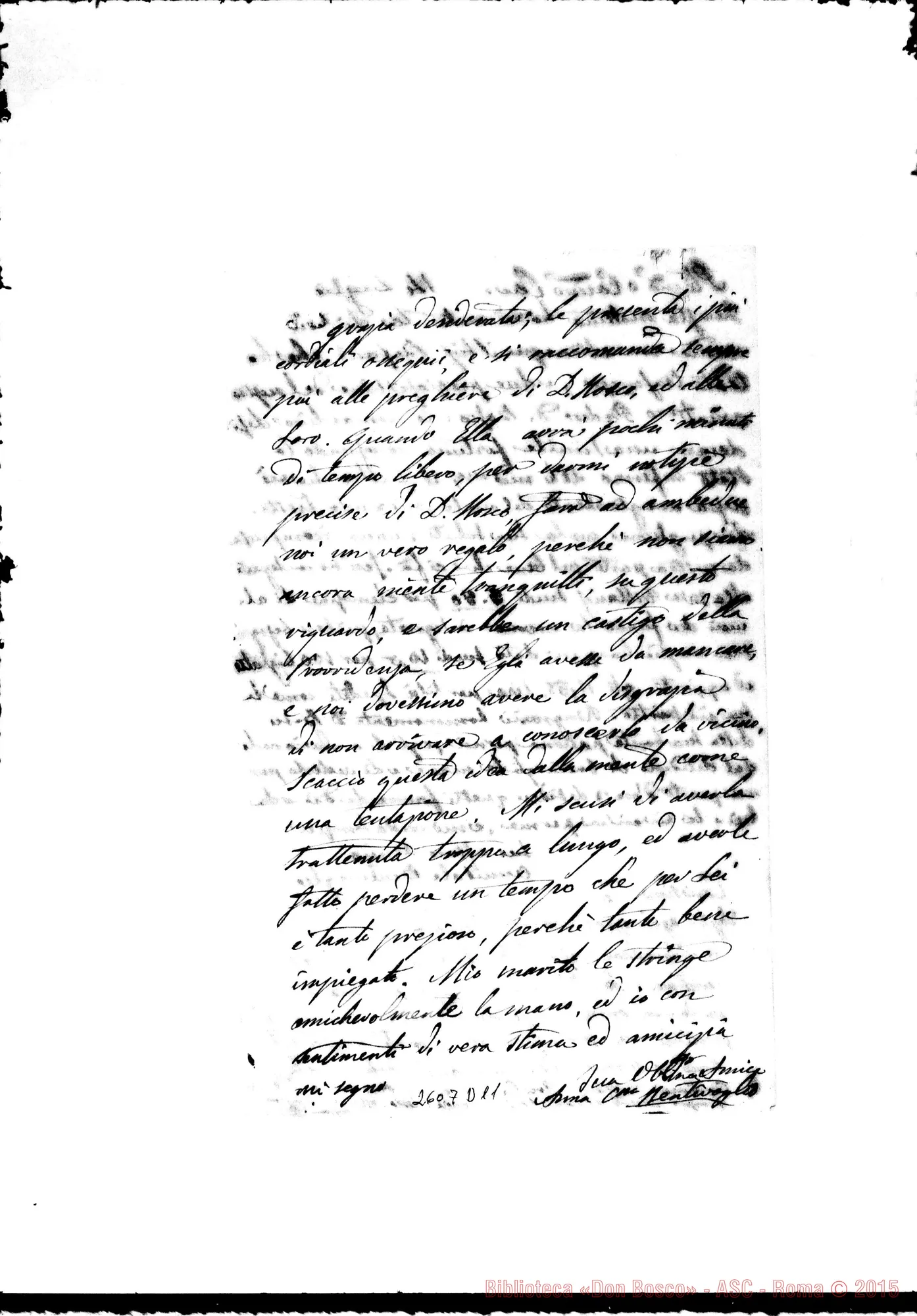 Fotogramma D 11 — Bentivoglio Anna - Oreglia. Roma, 14-07-1866