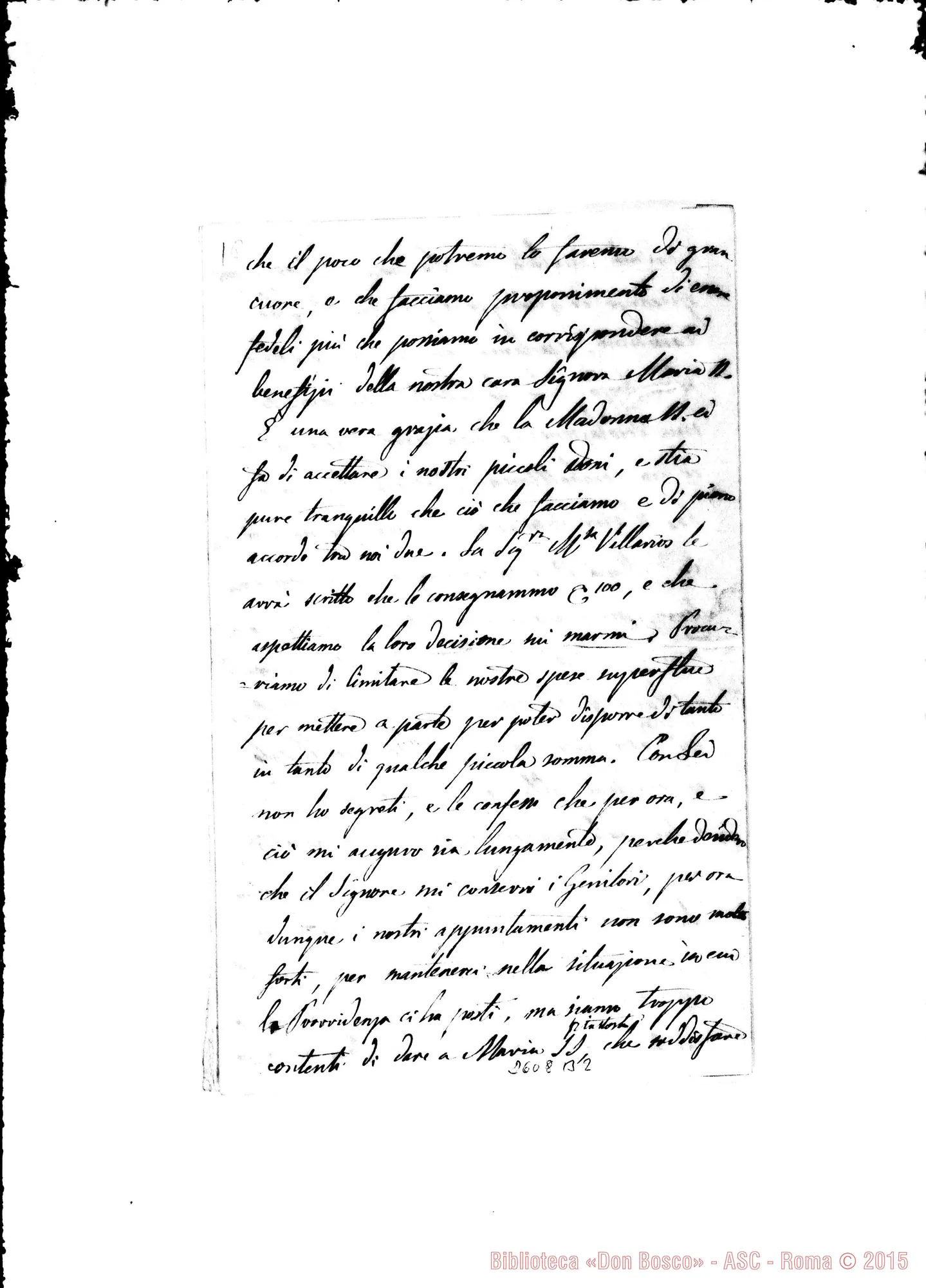 Fotogramma B 2 — Bentivoglio Anna - Oreglia. Roma, 29-11-1866