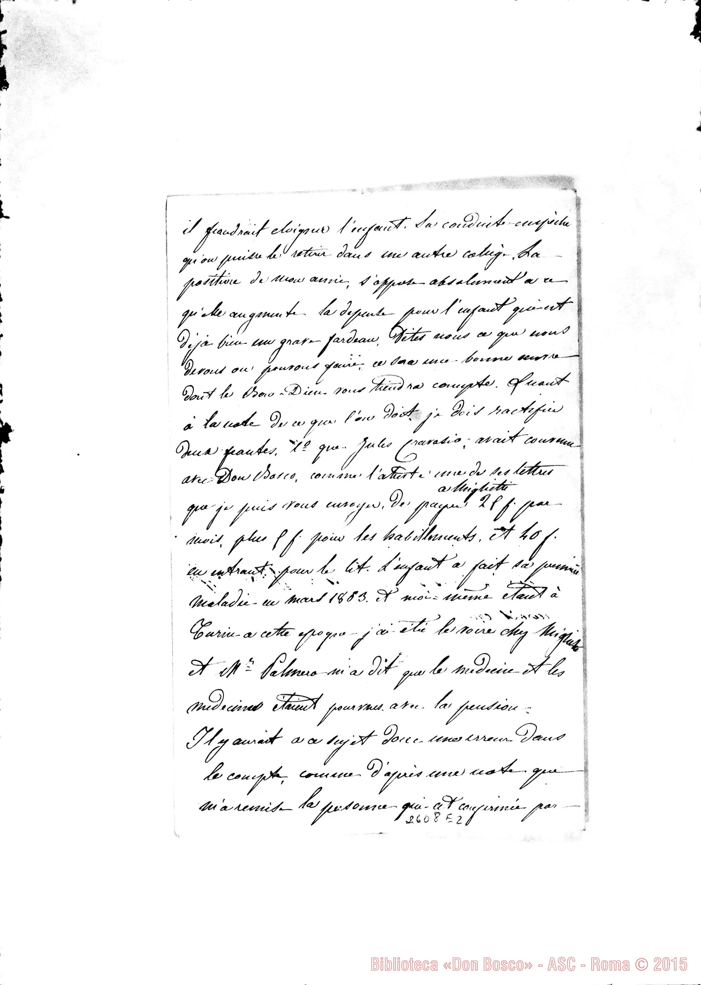 Fotogramma E 2 — Calvi Clotilde, contessa - Oreglia. Parma, 8-03-1866