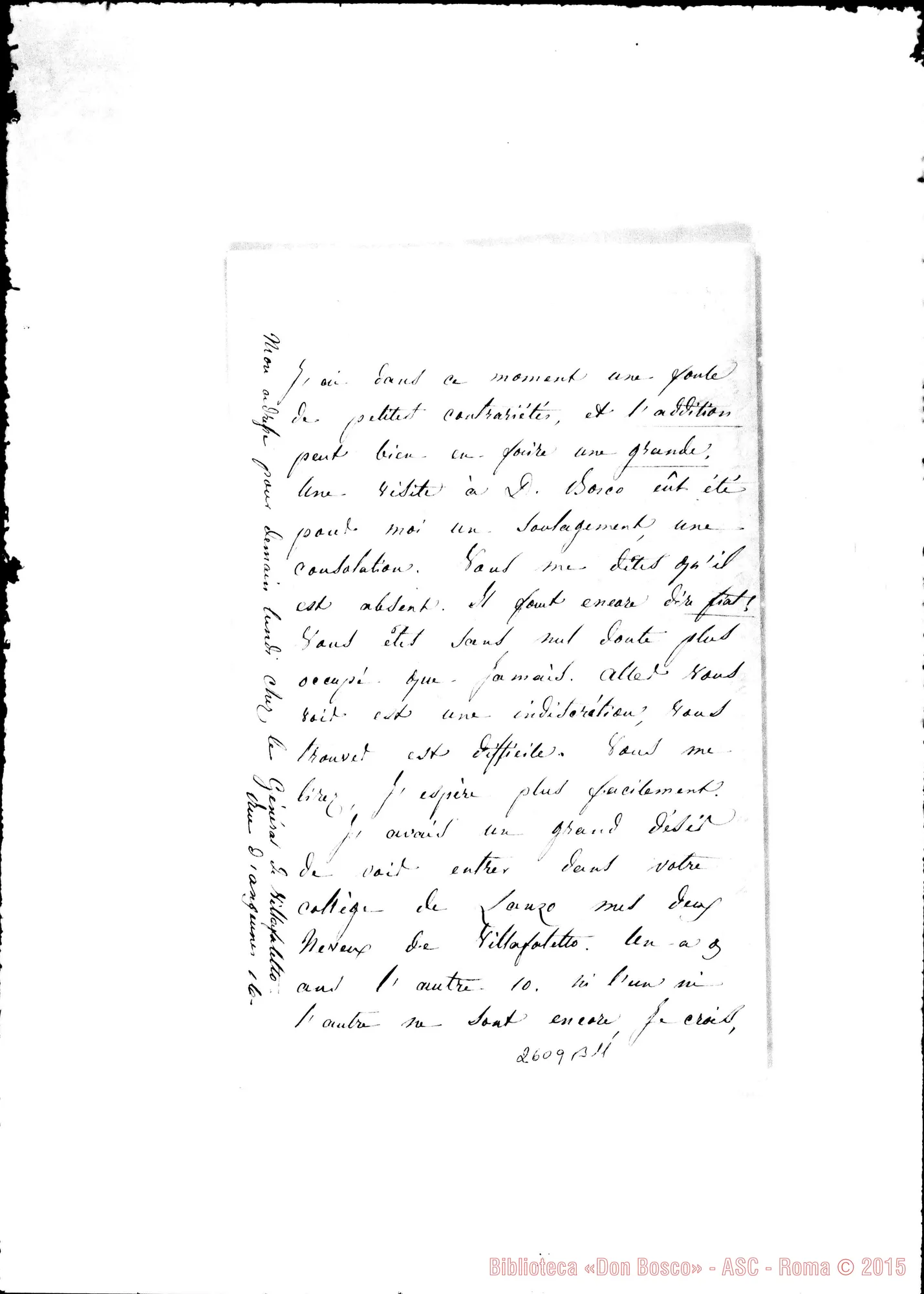 Fotogramma B 11 — Camburzano, contessa di - Oreglia. Pignerol, 4-10-1868