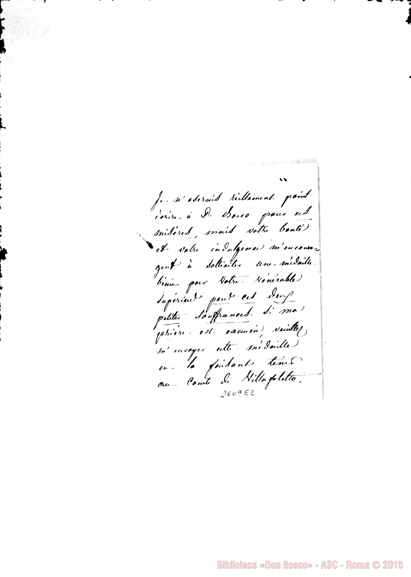 Fotogramma E 2 — Camburzano, contessa di - Oreglia. Fossano, 4-11-1868
