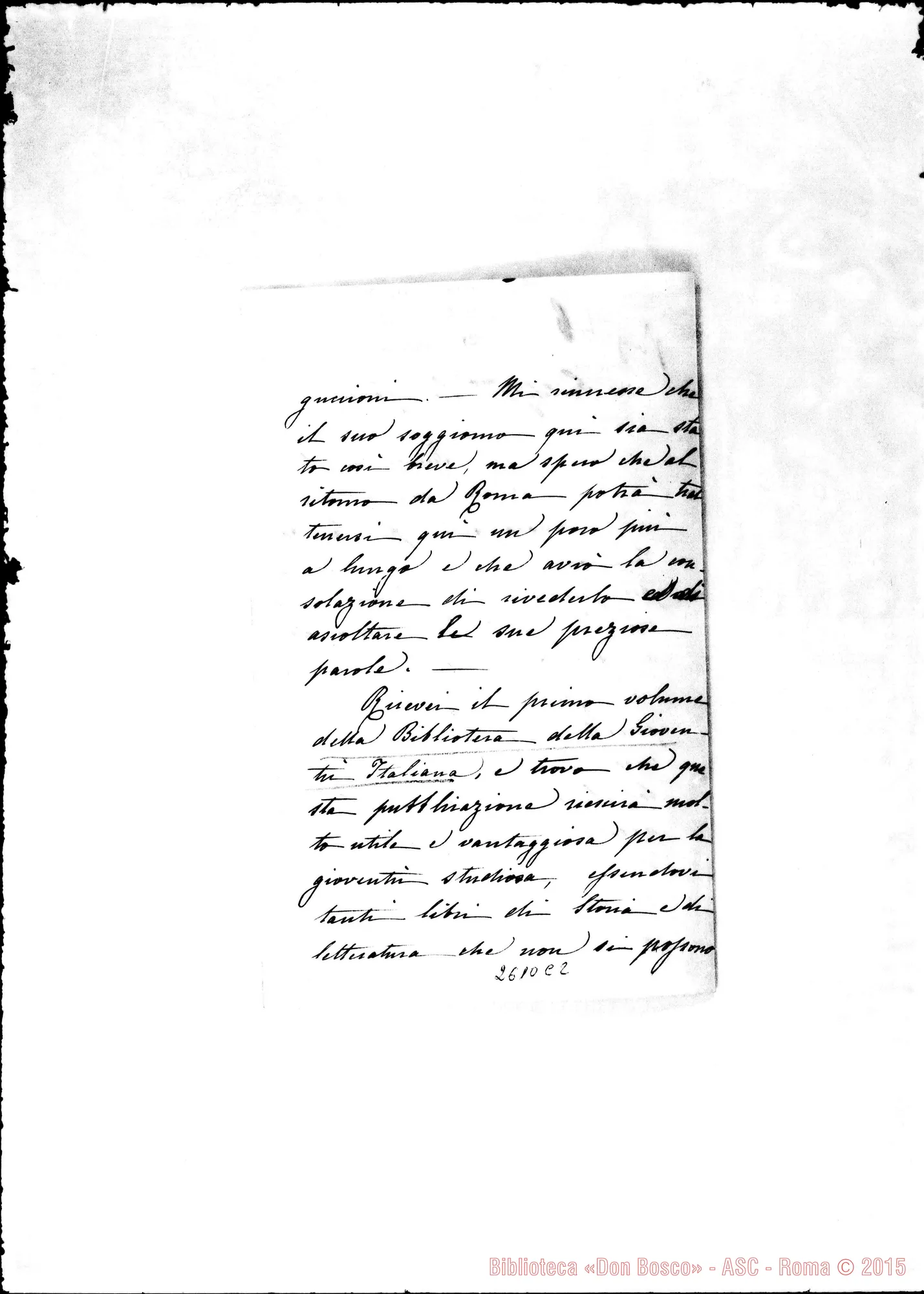 Fotogramma C 2 — Camburzano, contessa di - Oreglia. Firenze, 14-01-1869