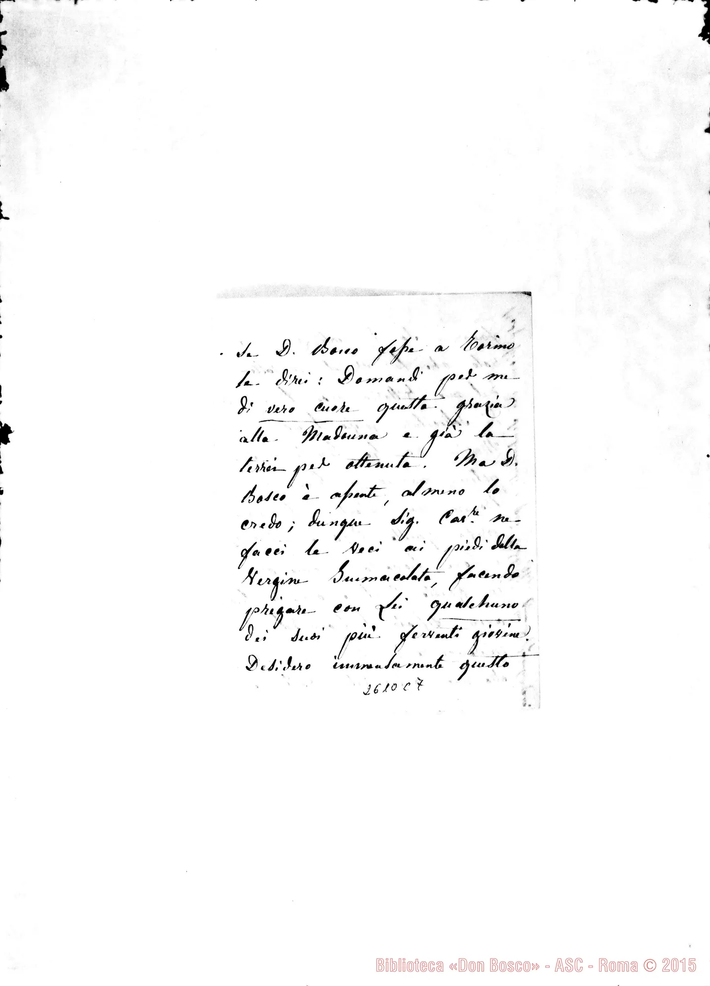 Fotogramma C 7 — Camburzano, contessa di - Oreglia. Fossano, 20-01-1869