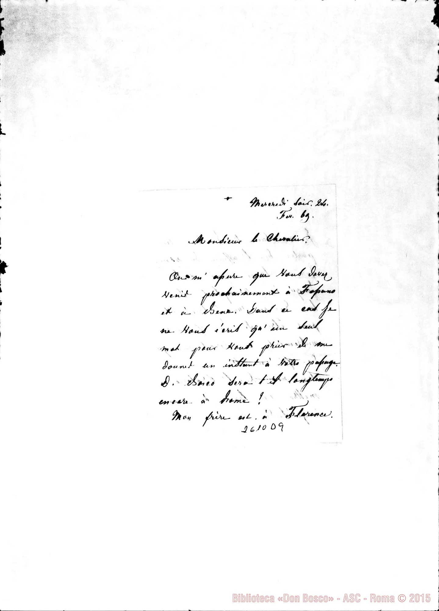 Fotogramma D 9 — Camburzano, contessa di - Oreglia. Fossano, 24-02-1869