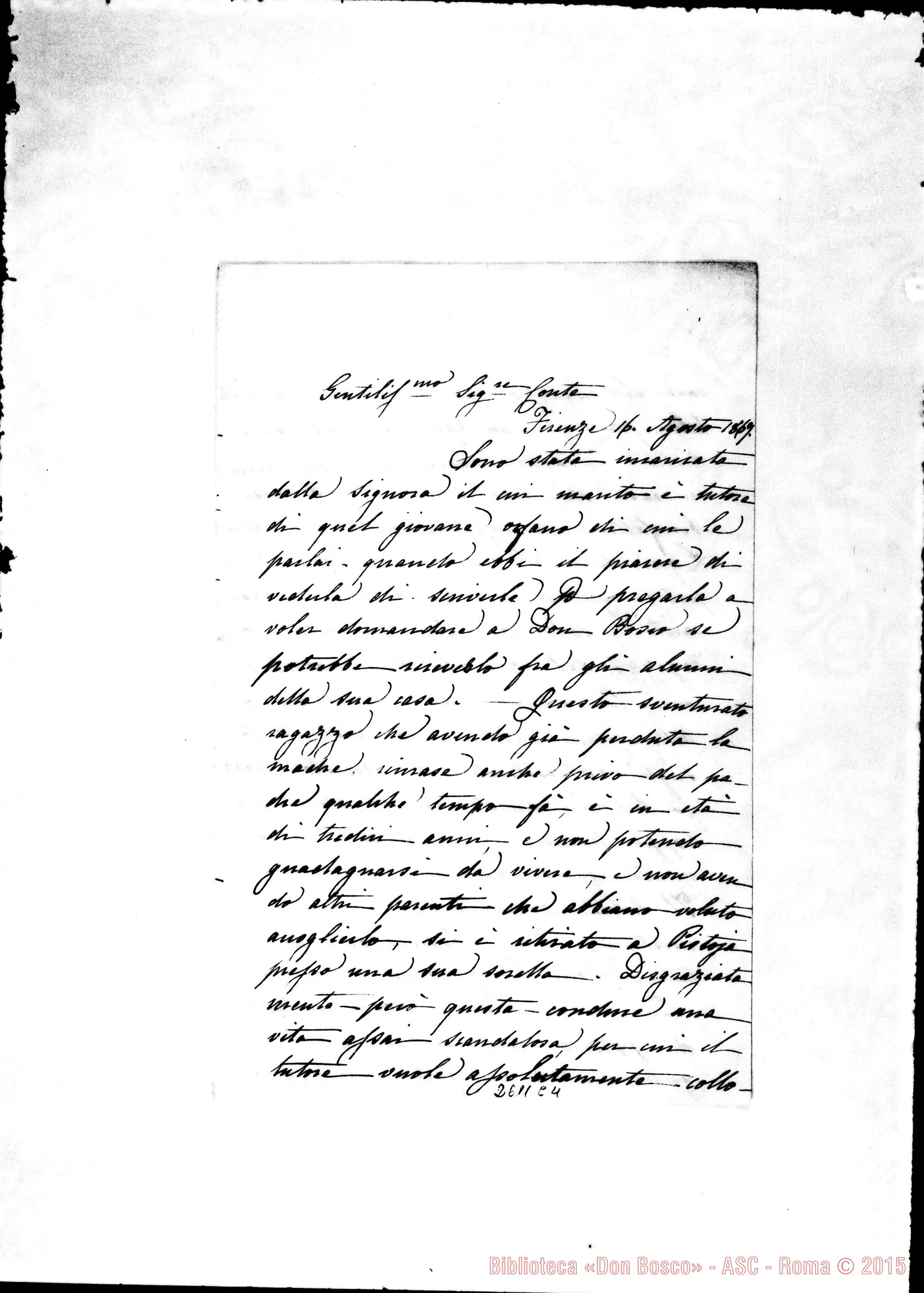 Fotogramma C 4 — Digny de Cambray Virginia - Oreglia. Firenze, 16-08-1867